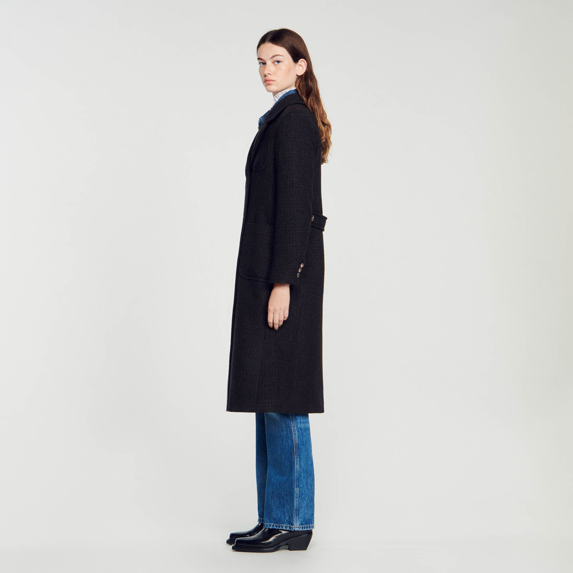 Manteau long sandro sales