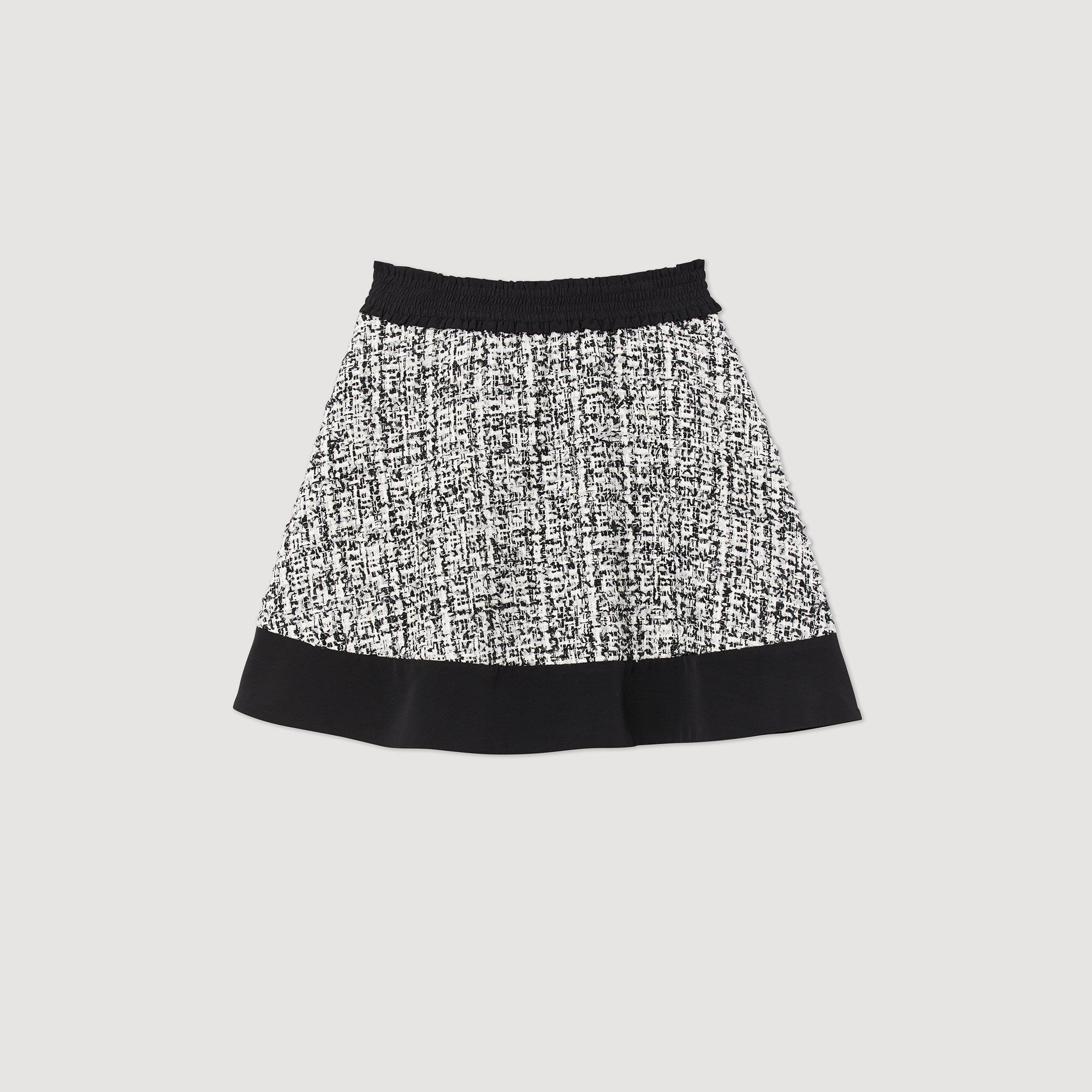 Jupe patineuse en tweed