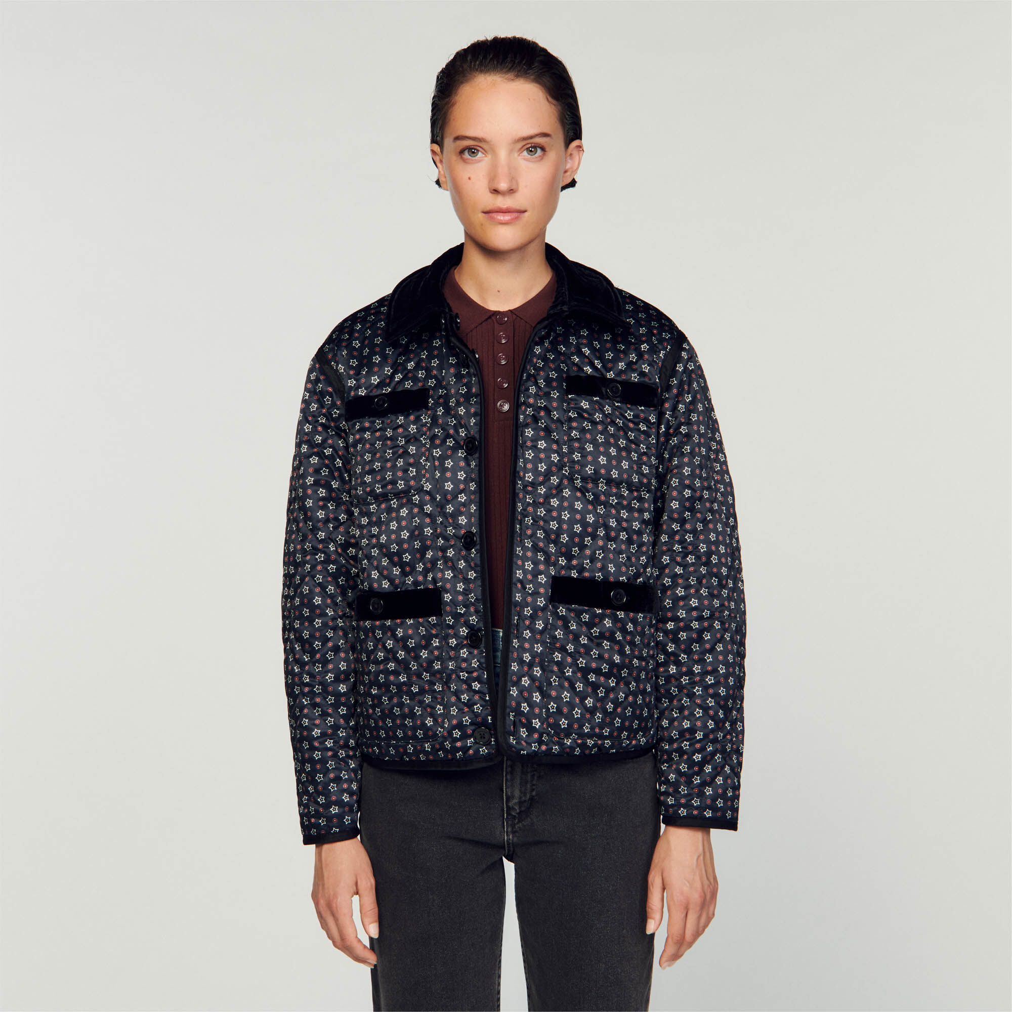 Blouson r versible SFPBL00896 Blousons Vestes Sandro Paris