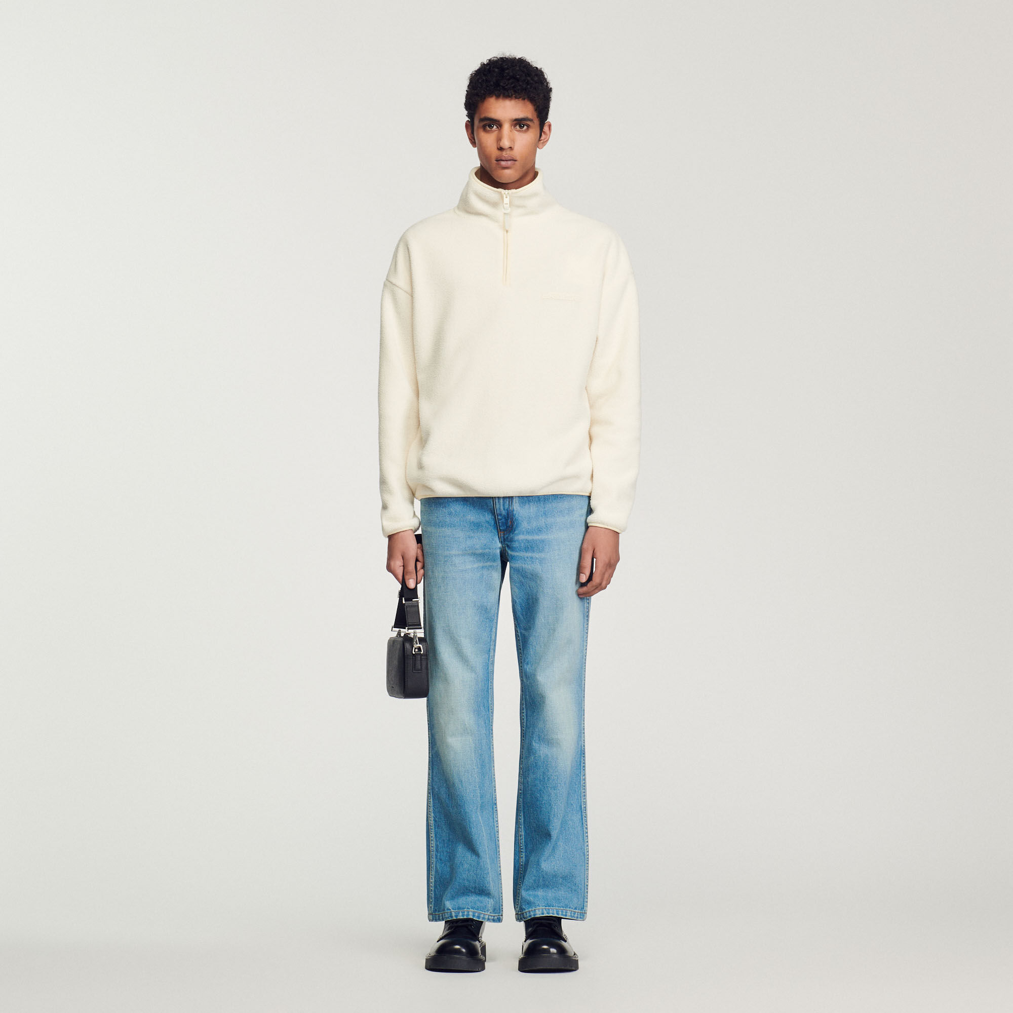Polaire col store montant homme