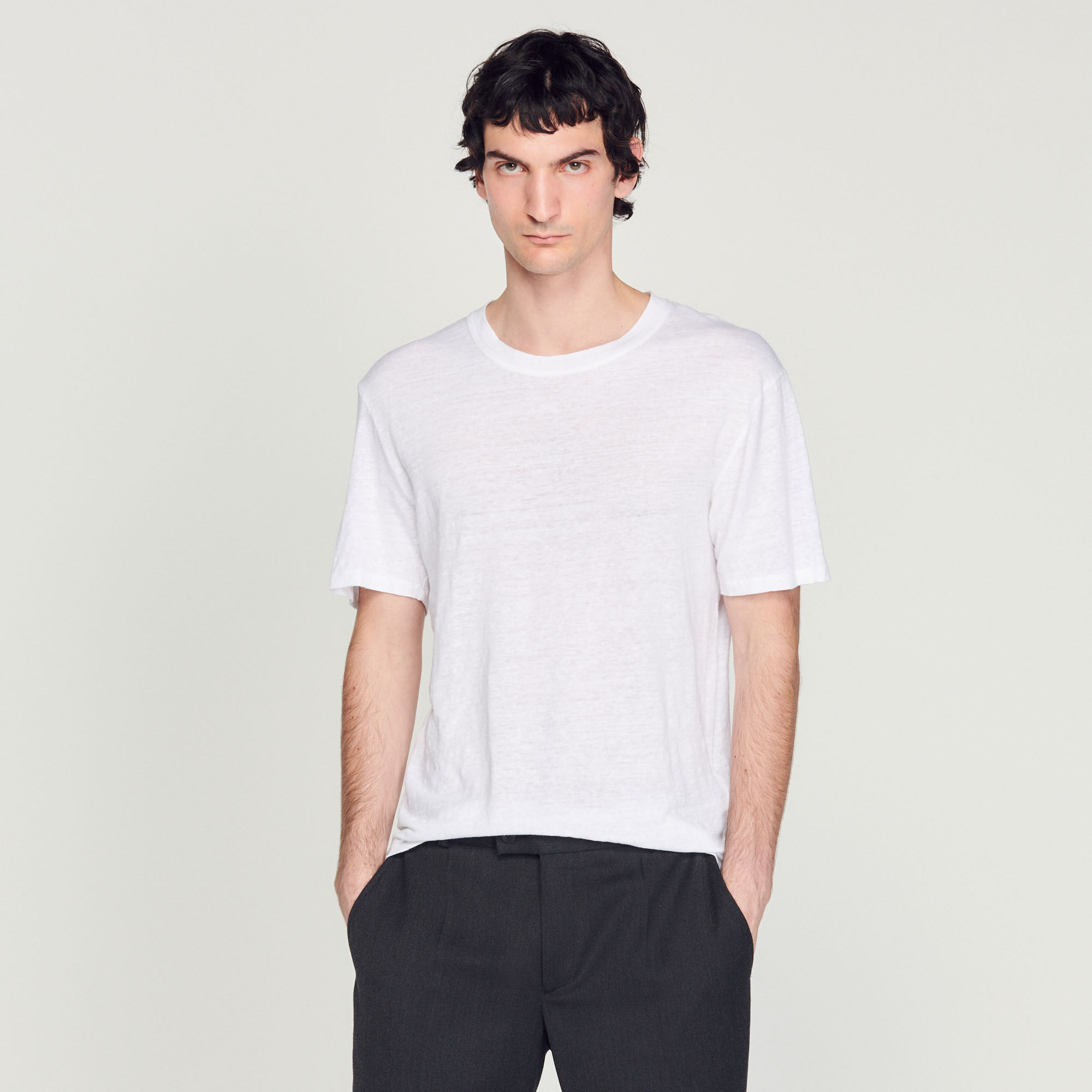 Tee shirt sales en lin homme