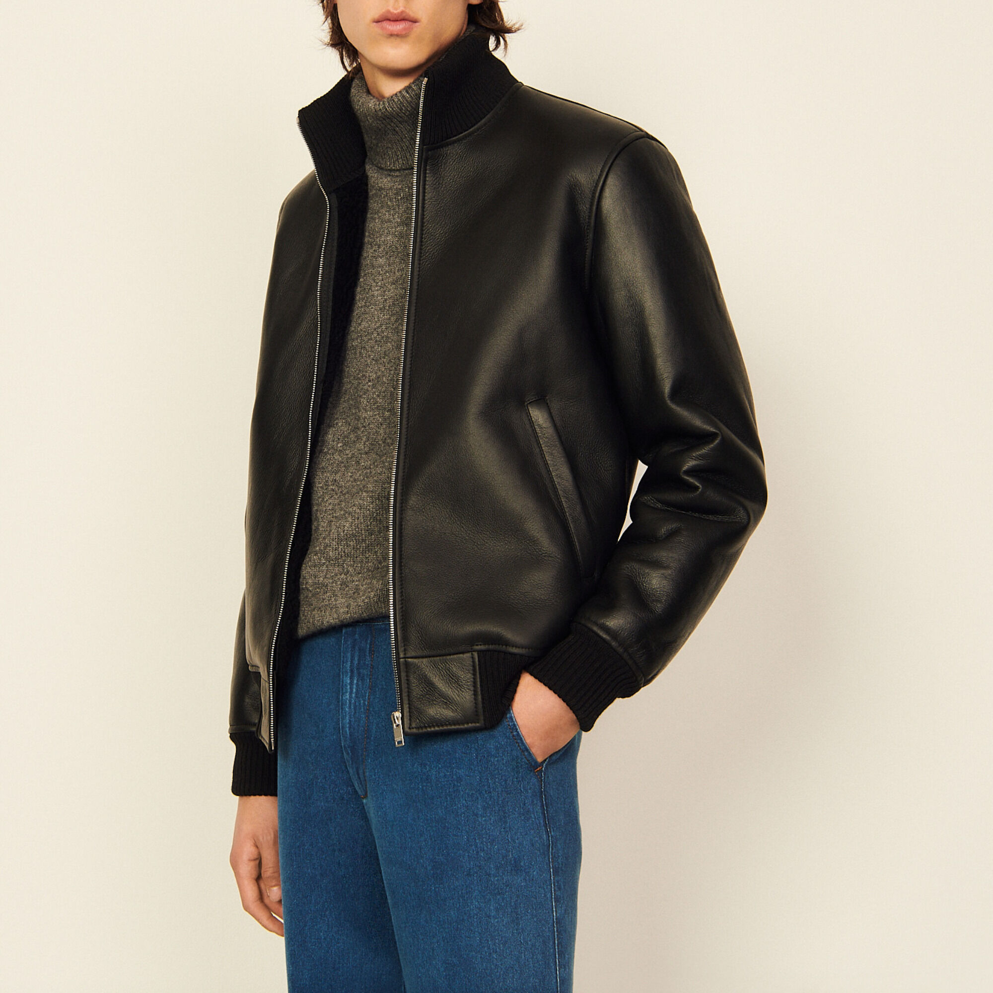 Veste en hotsell peau