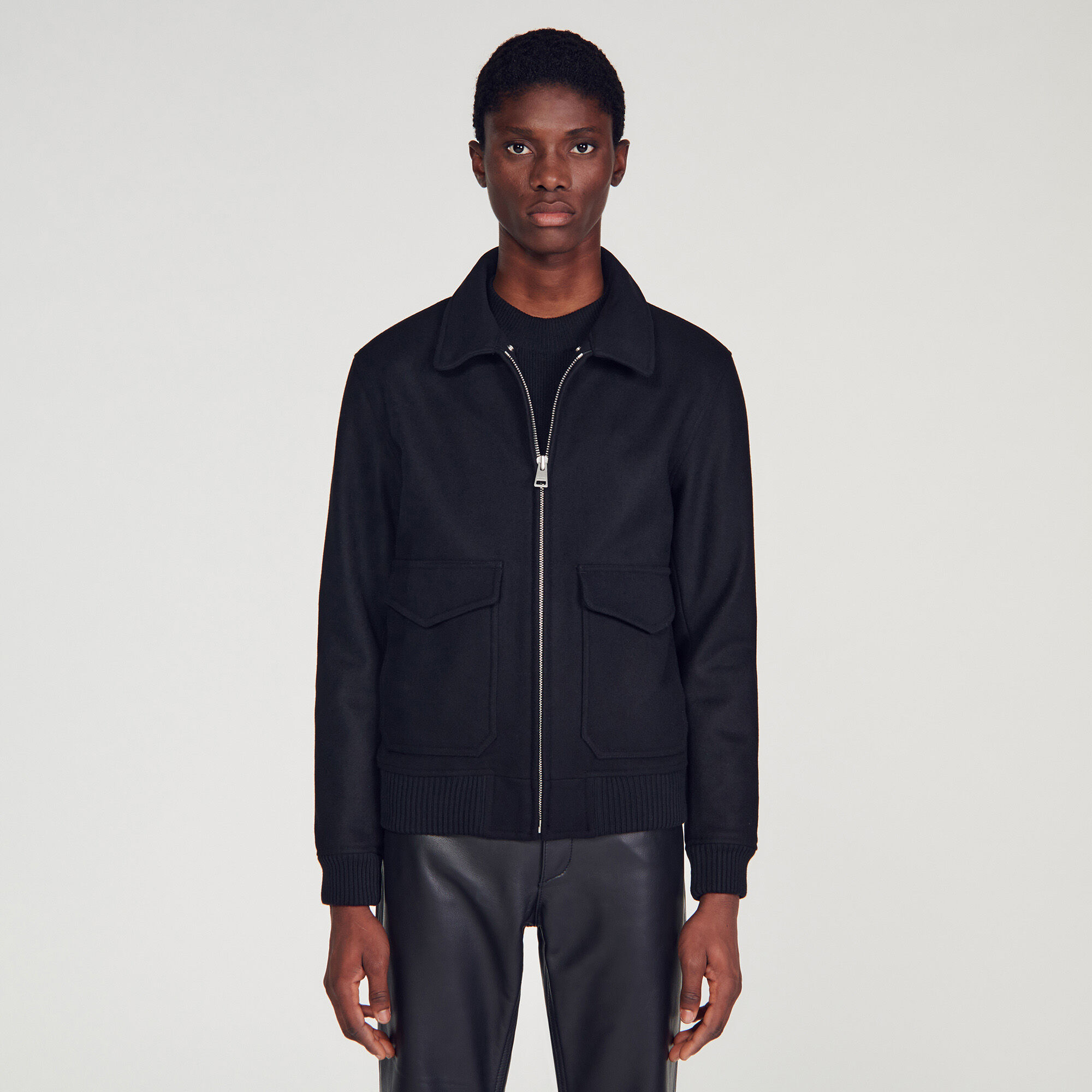 Blouson aviateur col mouton SHPBL00174 Manteaux Blousons
