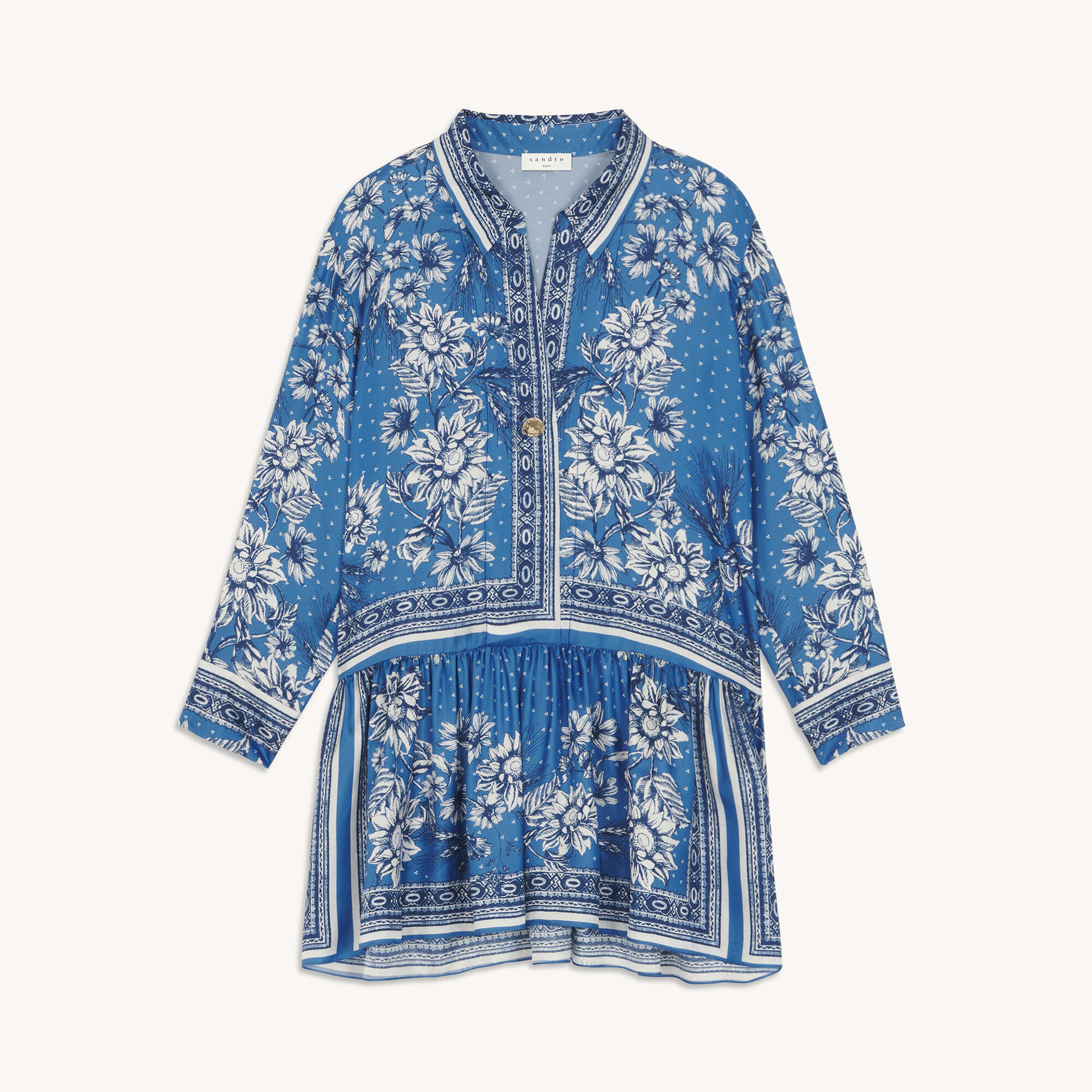 Robe en soie sandro discount