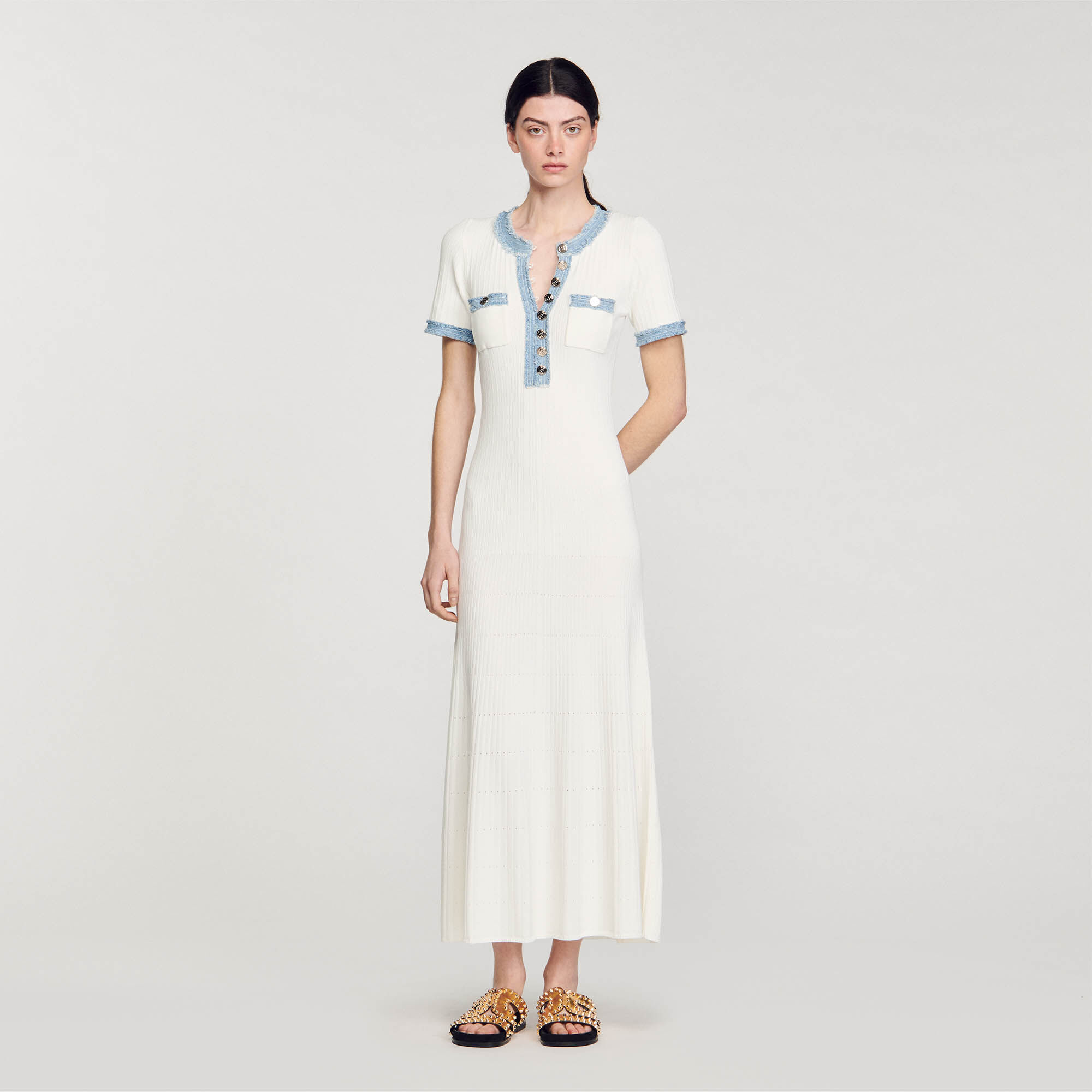 Robe en maille femme Sandro Paris