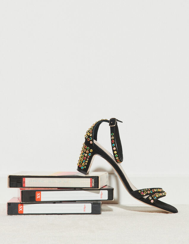 Sandales ornées de studs multicolores : Toutes les Chaussures couleur Noir