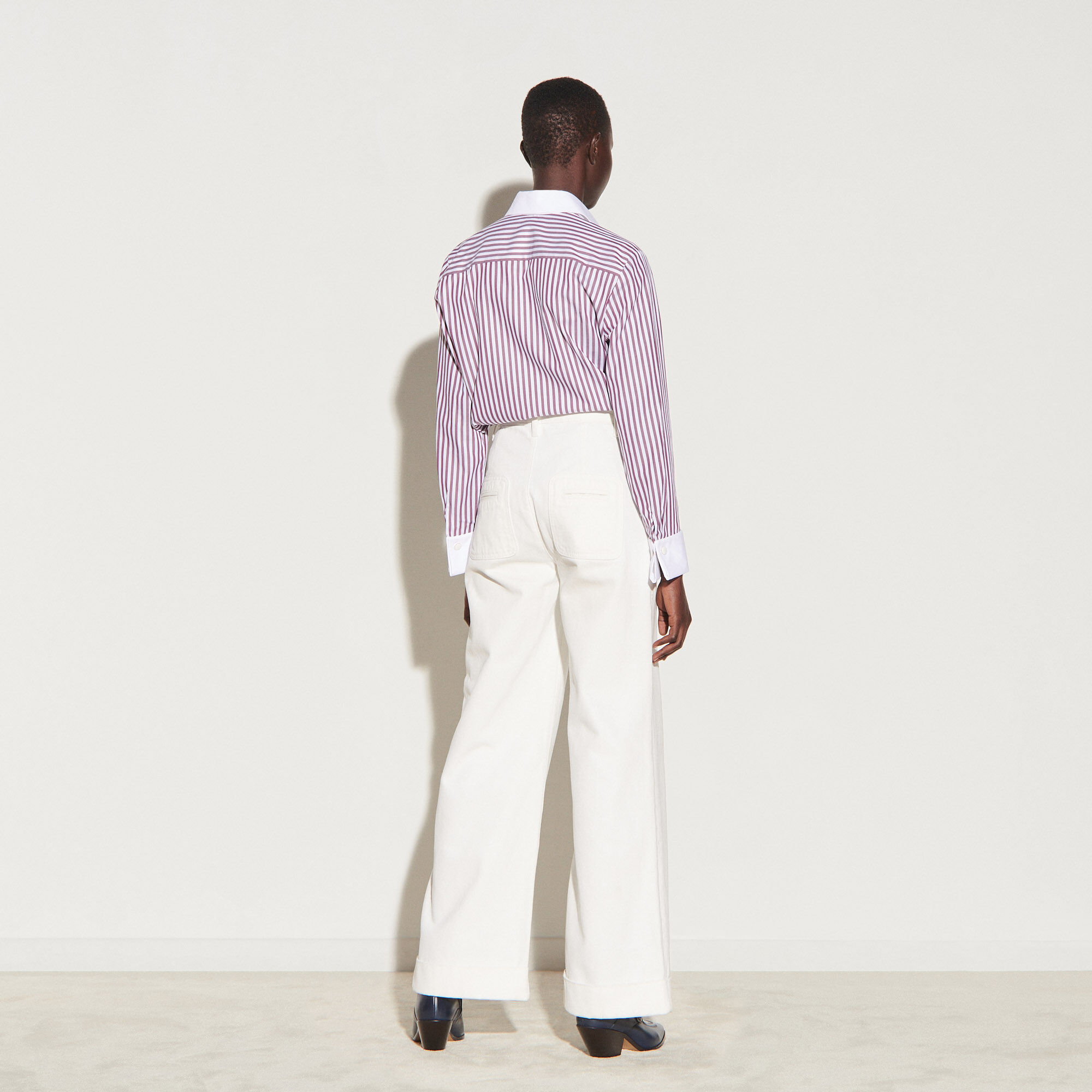 Clara married first name luciani. Jean large taille haute SFPJE00334 Ecru - Clara Luciani x ...