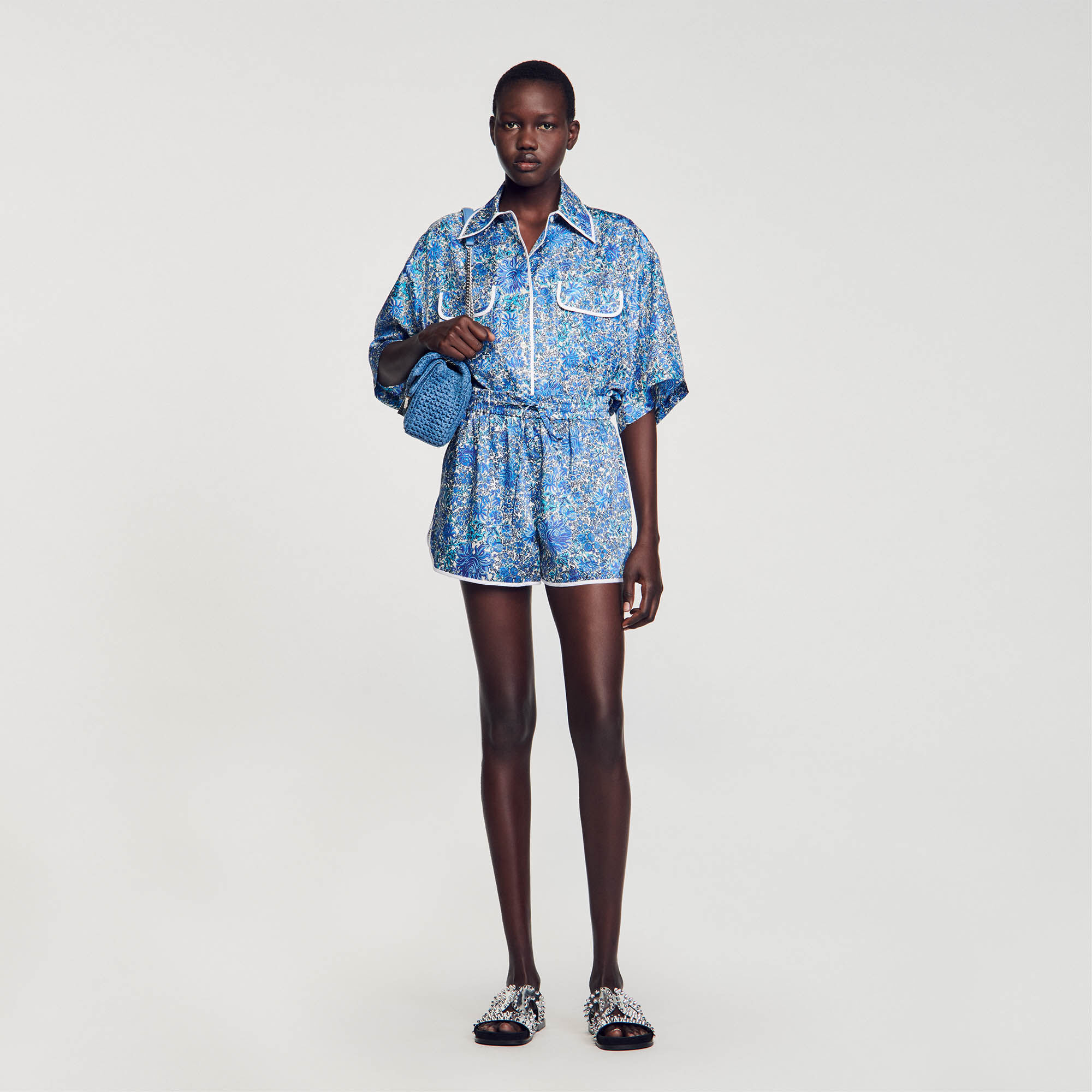 Sandro short cuir deals