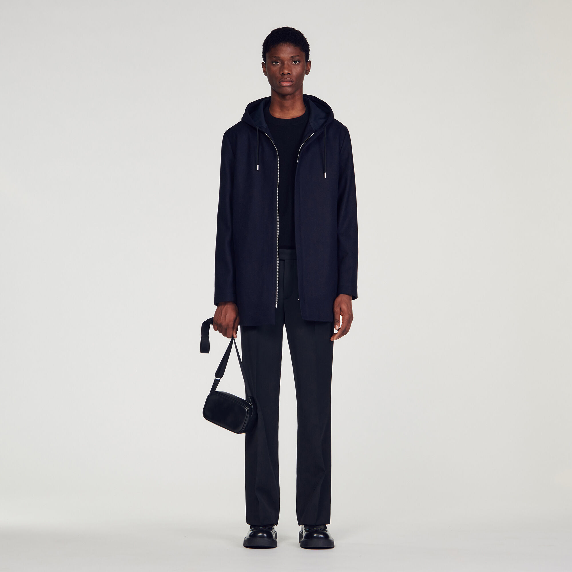 Manteau à sales capuche