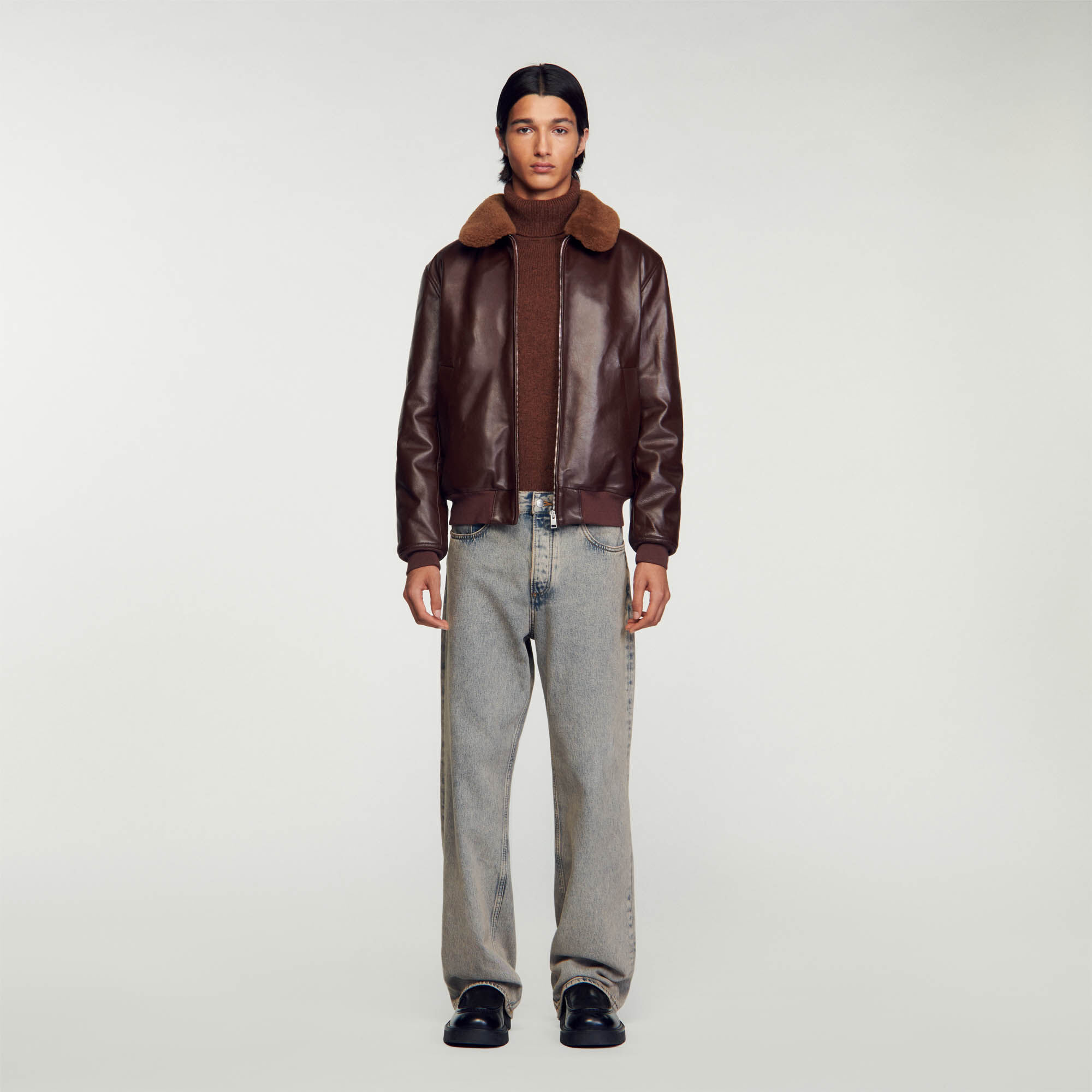 Blouson Cuir Homme Sandro Paris