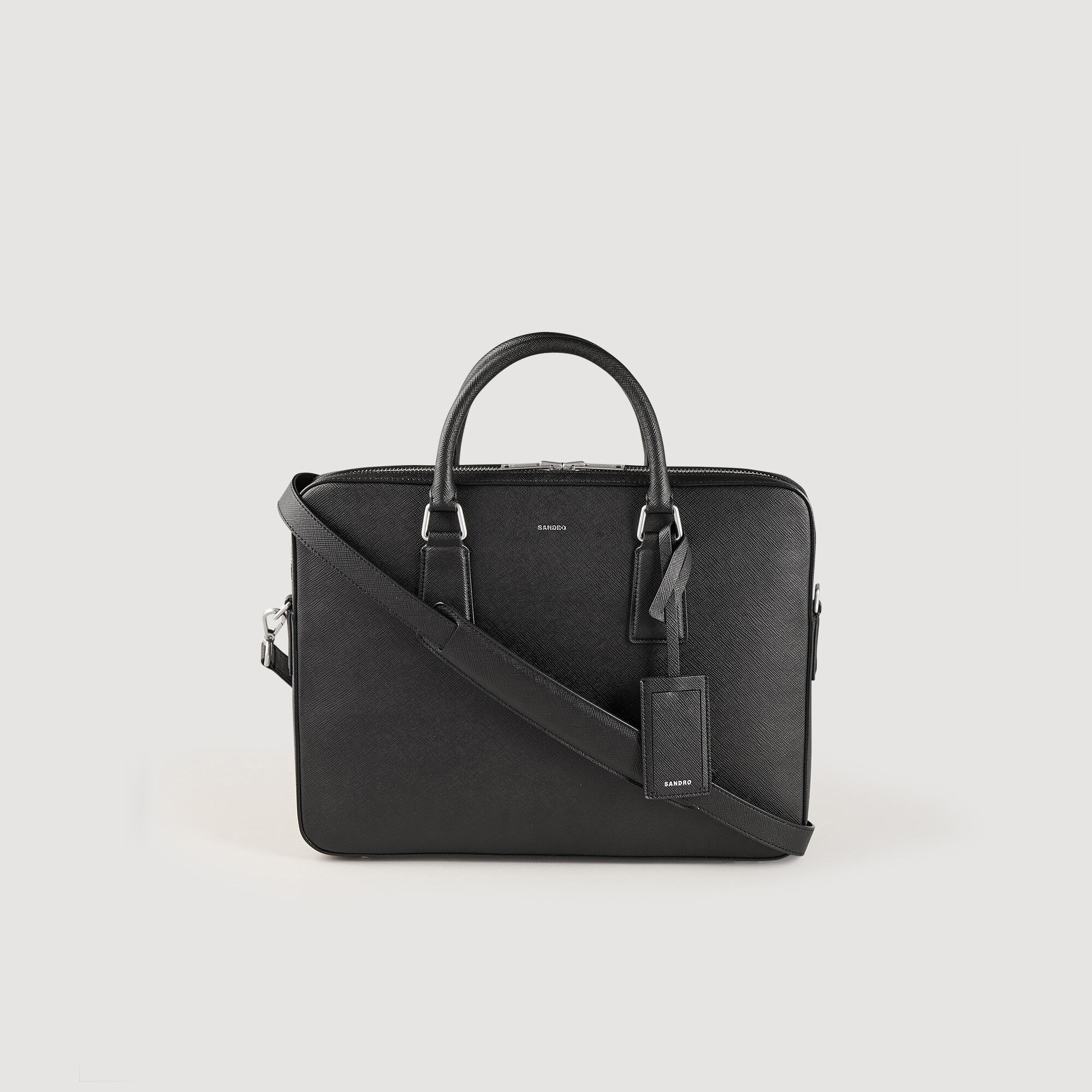 Briefcase en cuir format slim SHASA00871 Noir Tous les