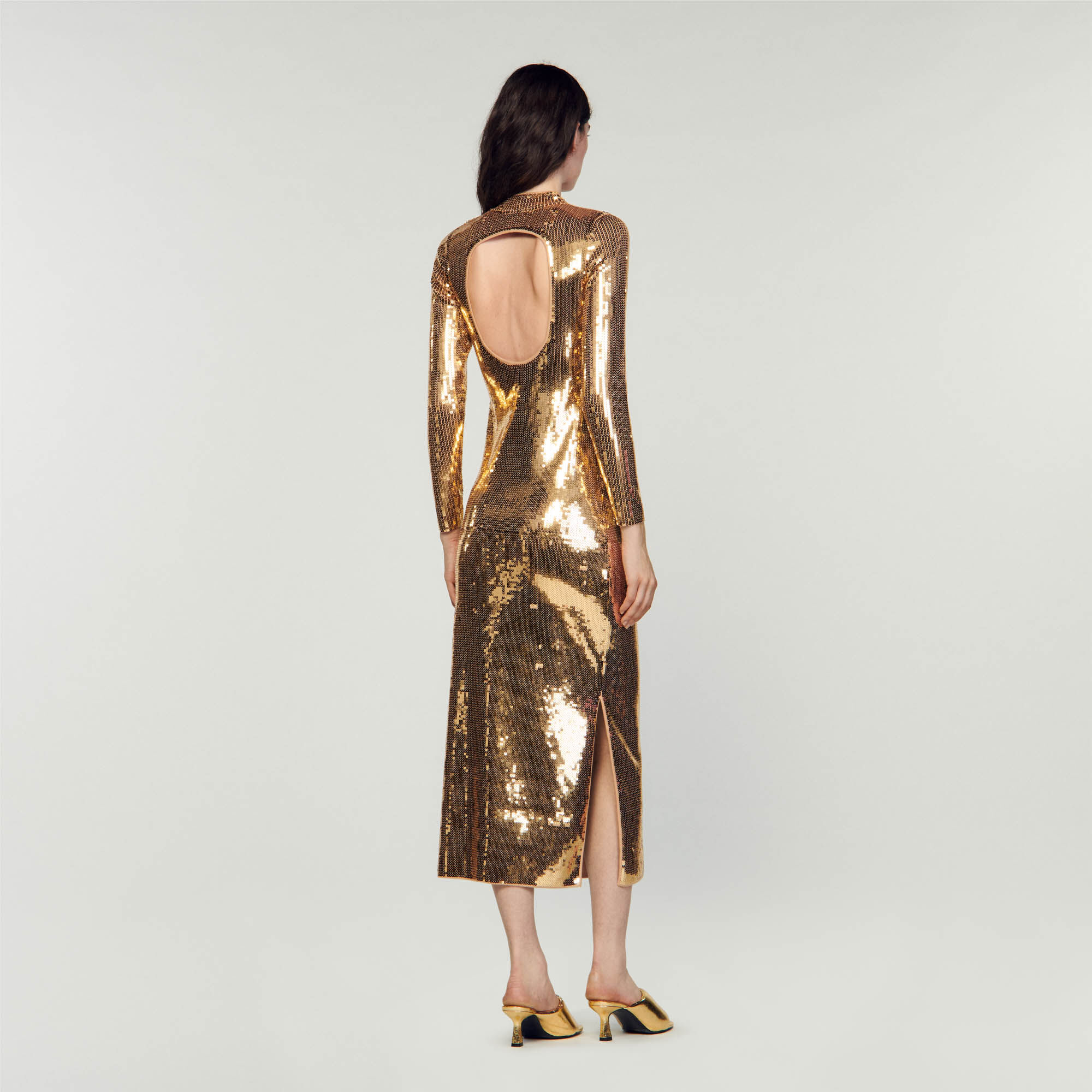 Robe midi sequins SFPRO03387 Robes Sandro Paris