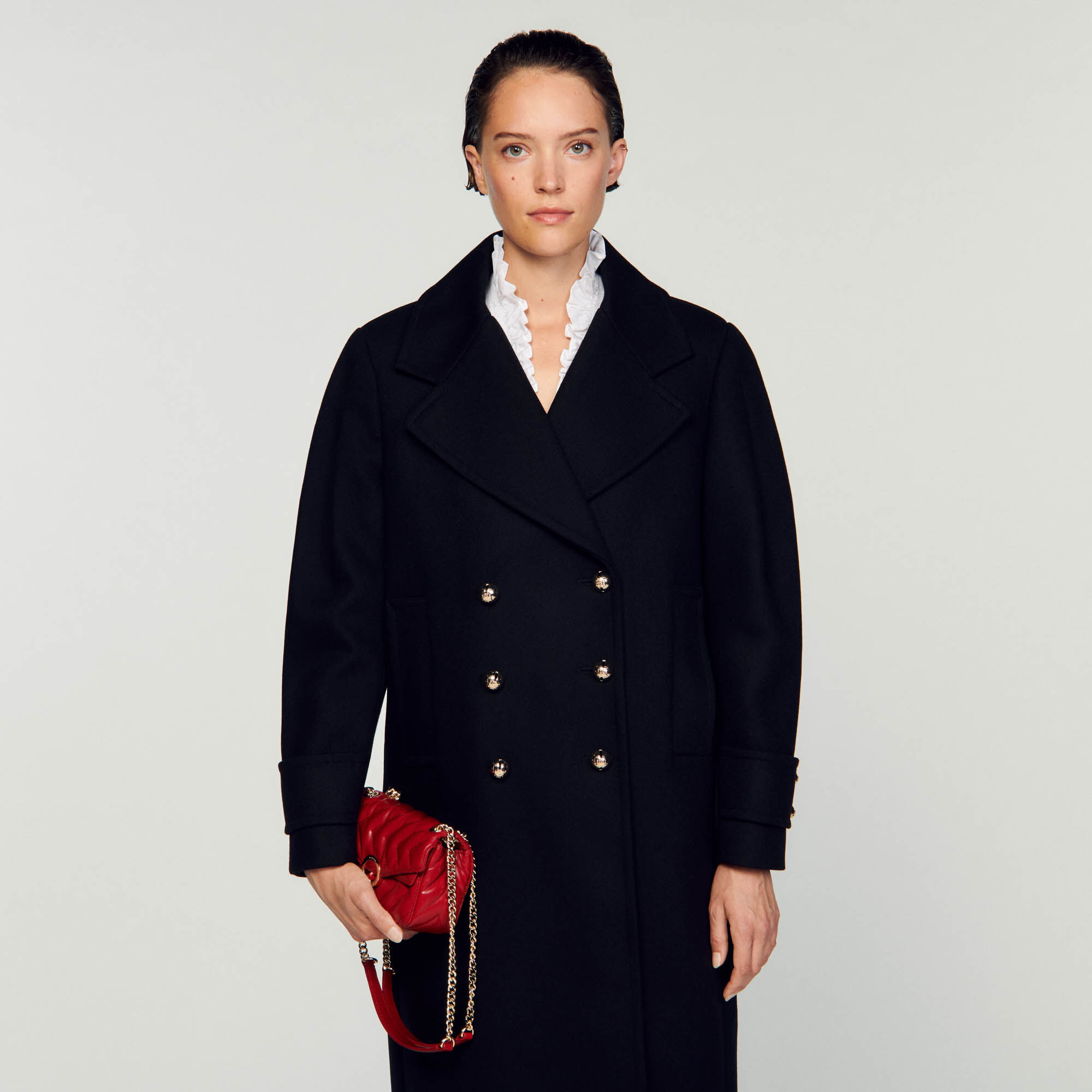 Manteau col tailleur femme on sale