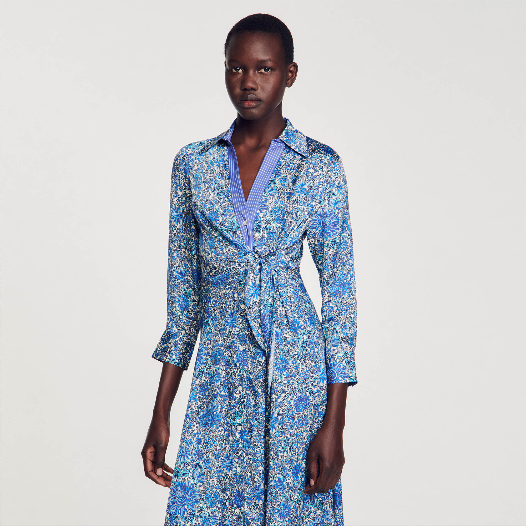 Sandro hotsell robe chemise