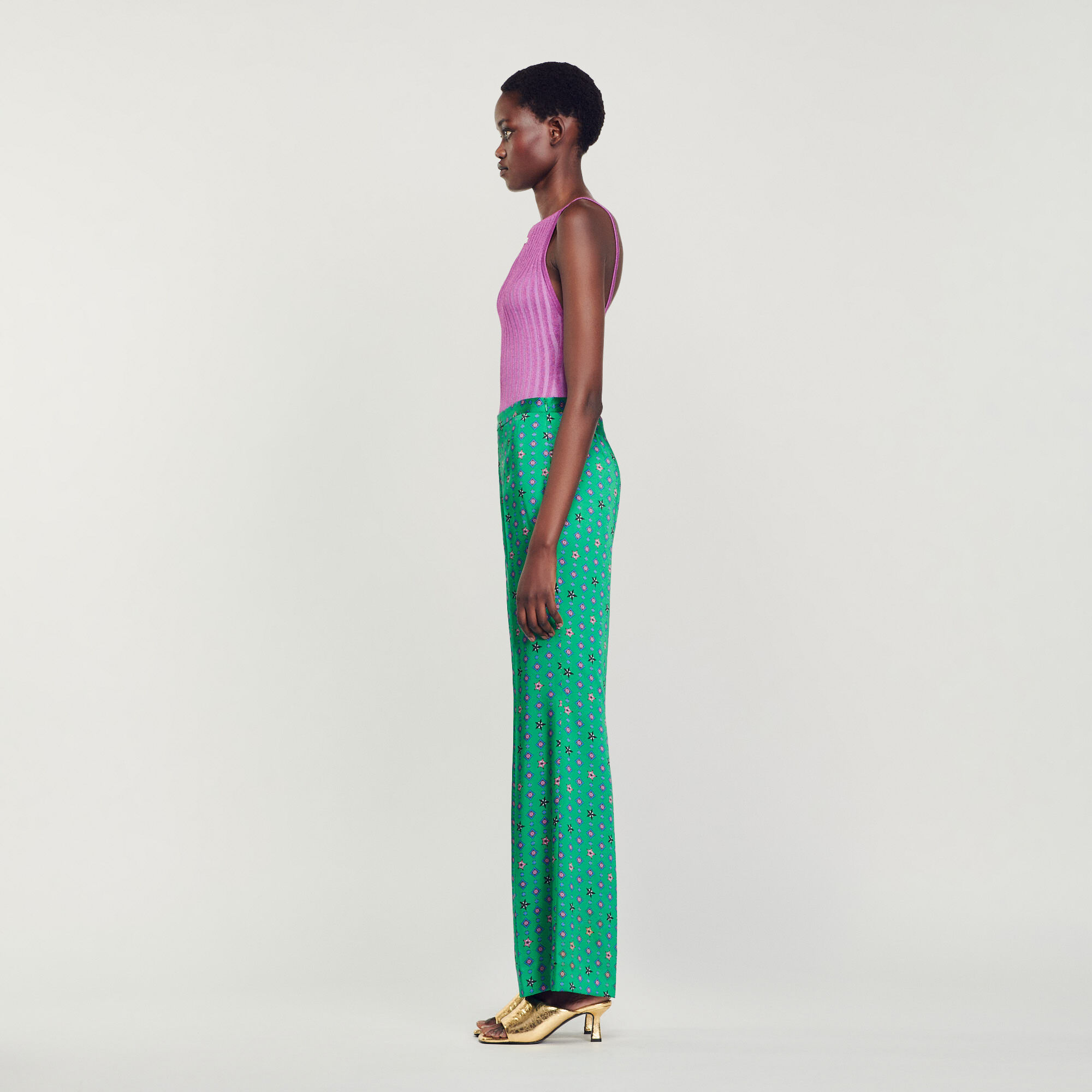 Pantalon fluide vert 2025