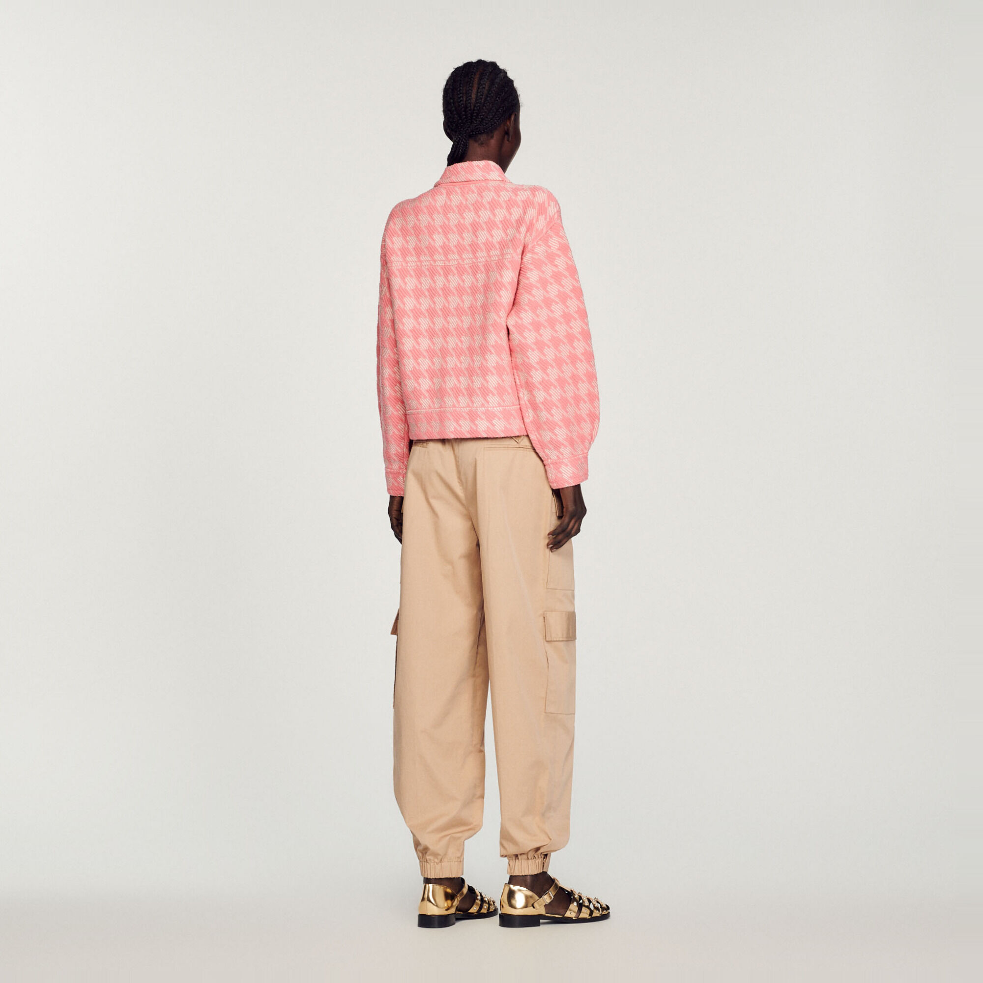 Sandro veste 2025 pied de poule