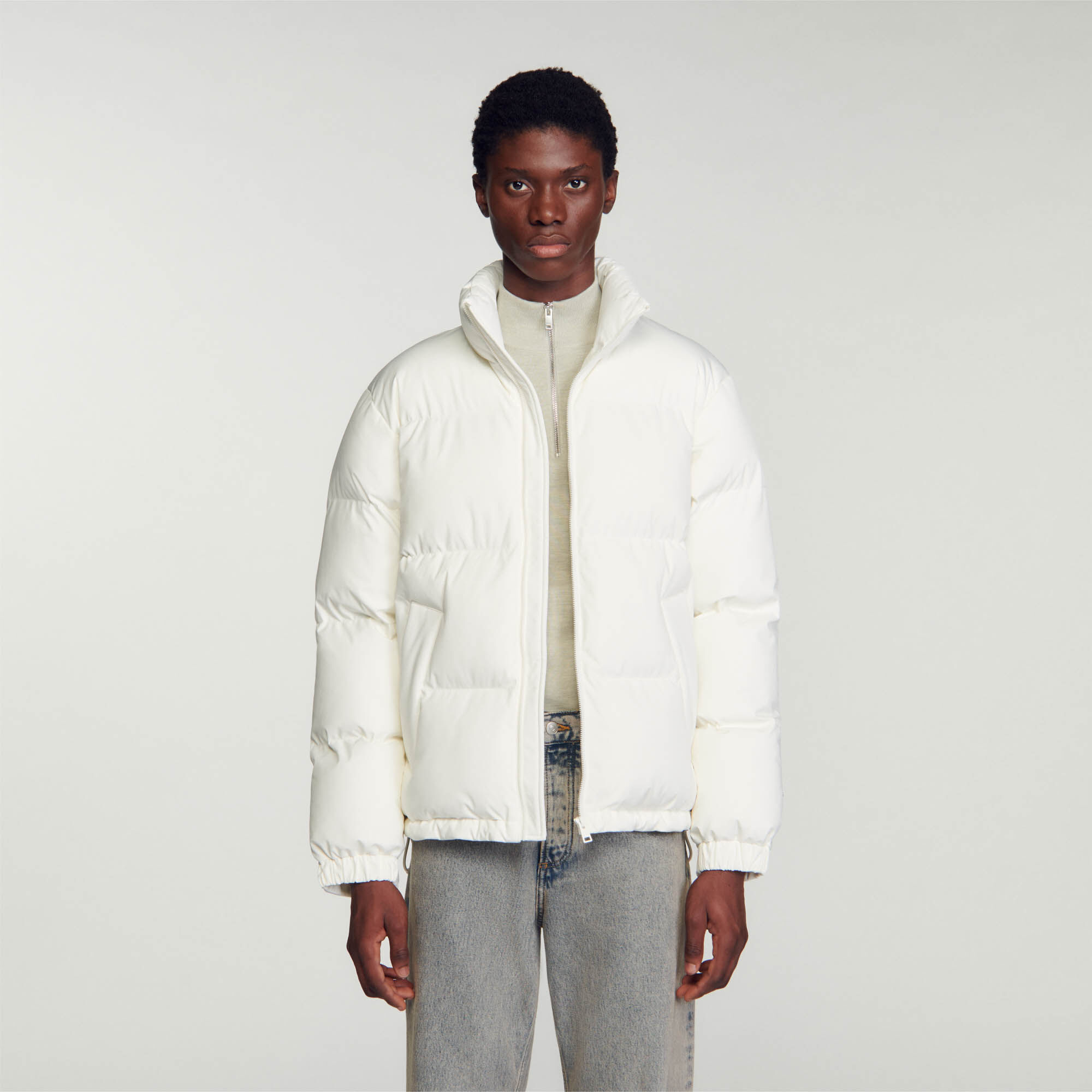 Doudoune oversize SHPMA00313 blanc Manteaux Blousons Sandro
