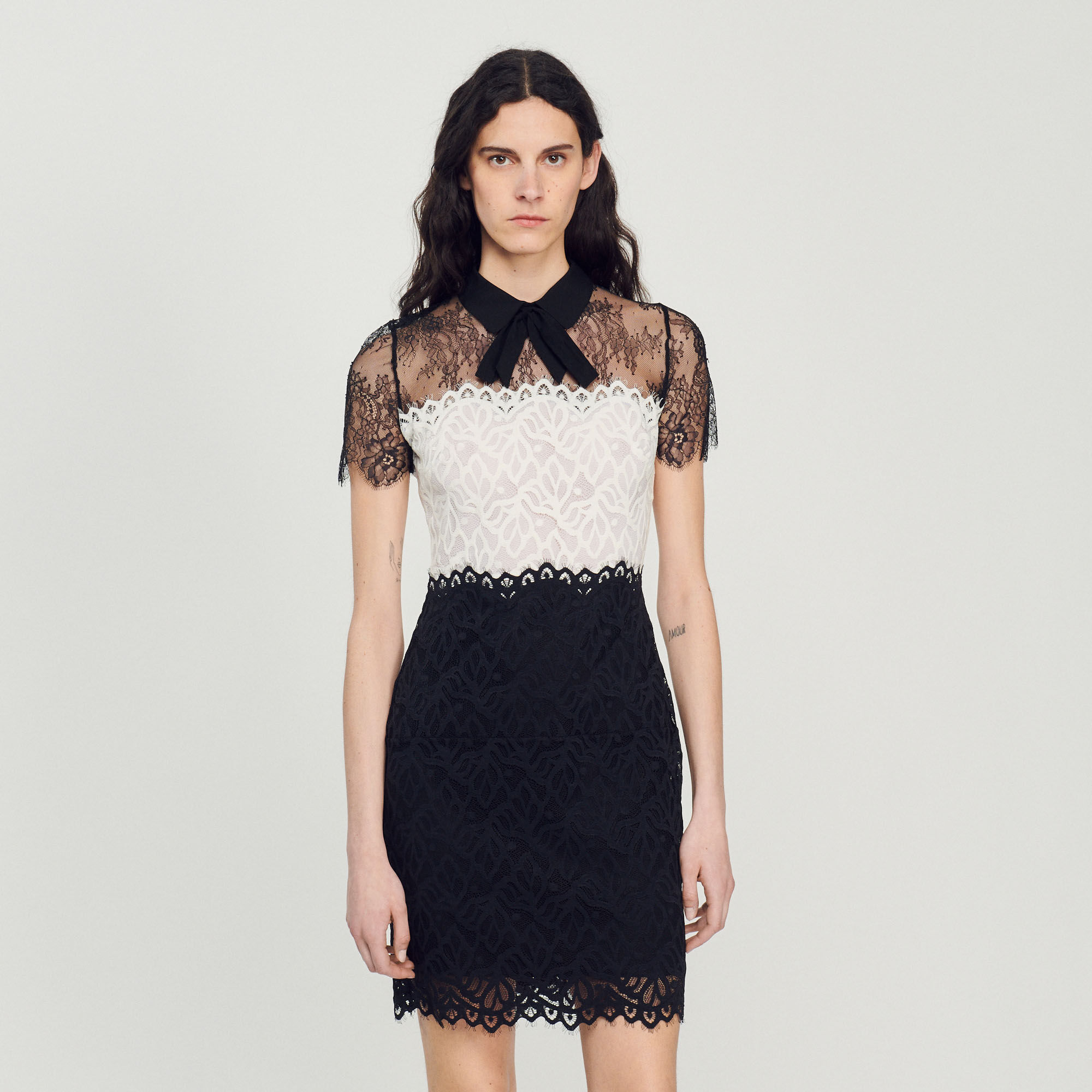 Robe sandro dentelle blanche store