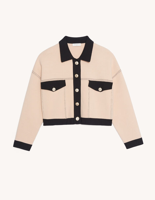 Sandro Cardi-coat bicolore. 2 Sandro Cardi-coat bicolore. 2