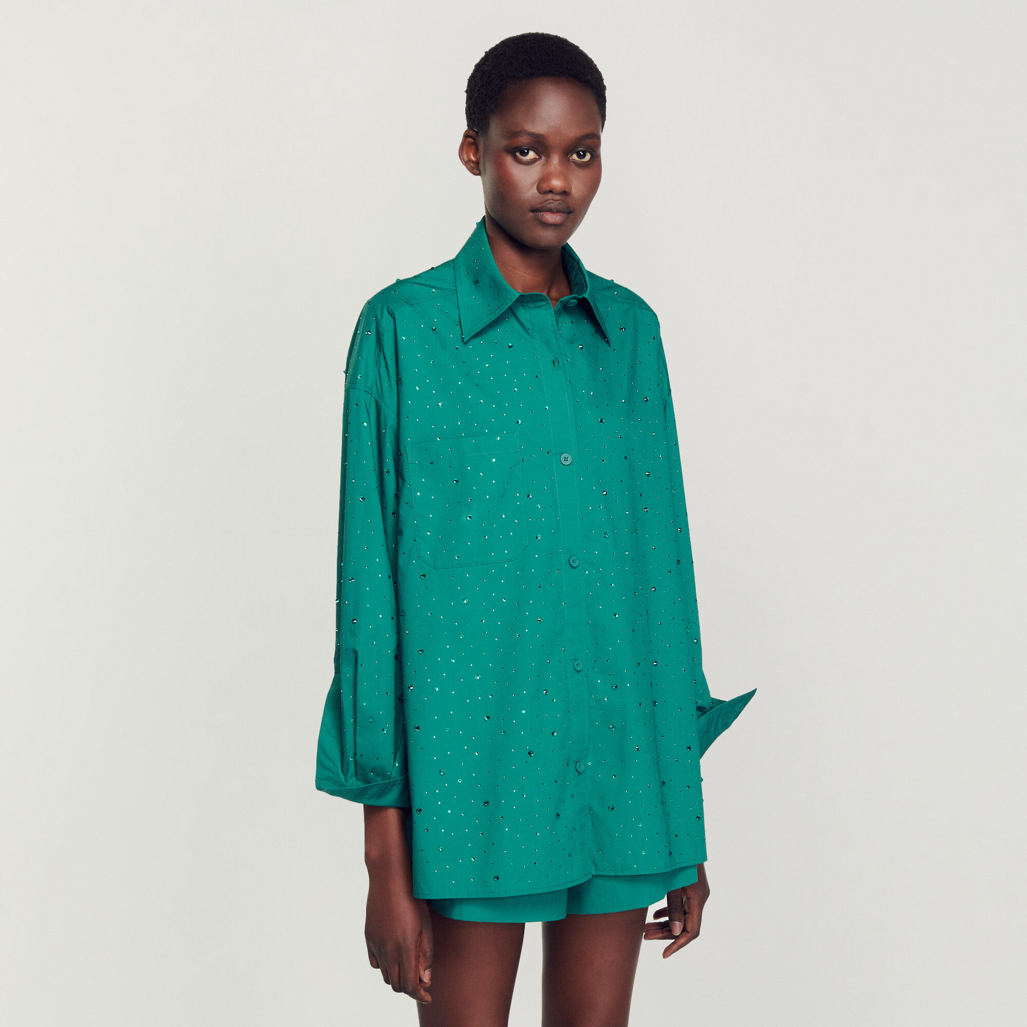 Chemisier femme sandro best sale