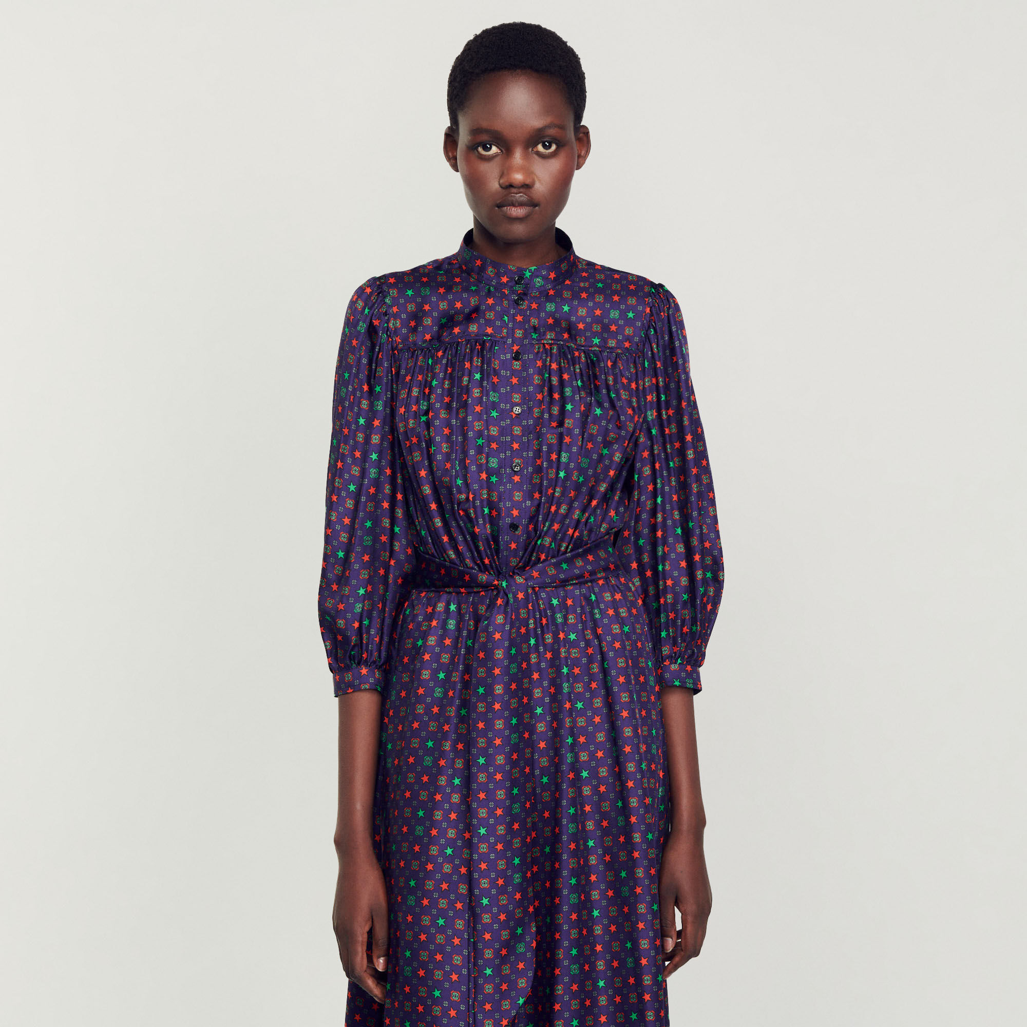 Robe midi imprimée deals