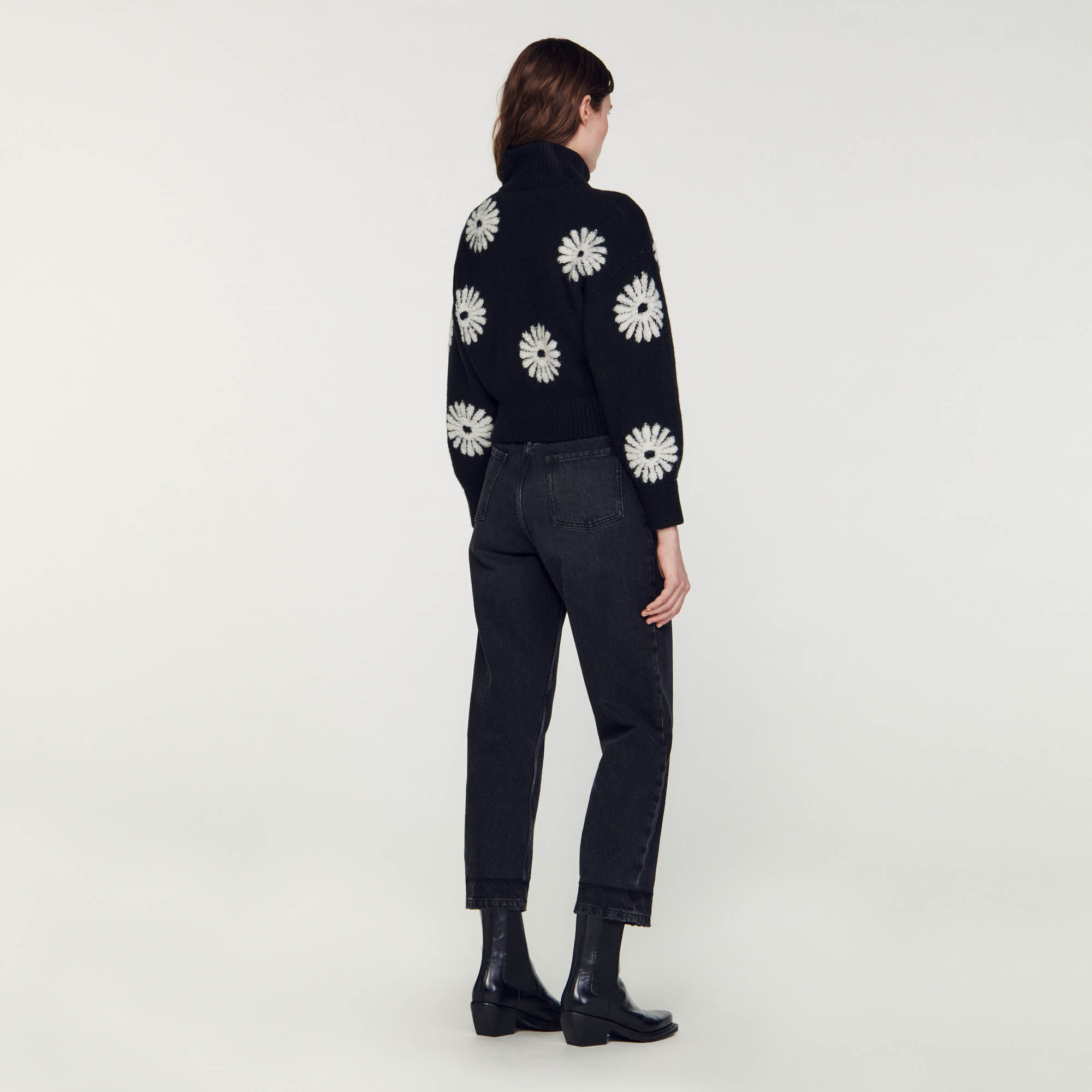 Pull sandro a fleur store