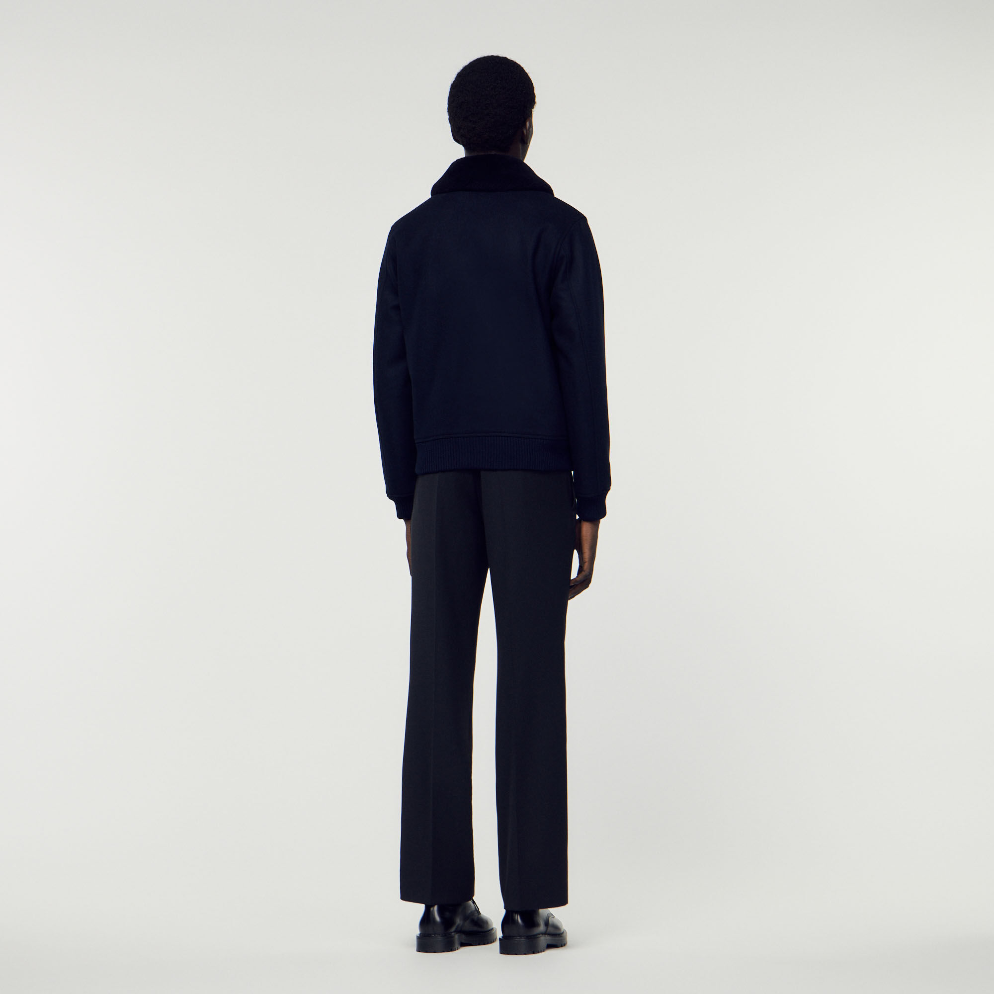 Blouson aviateur sandro sale homme