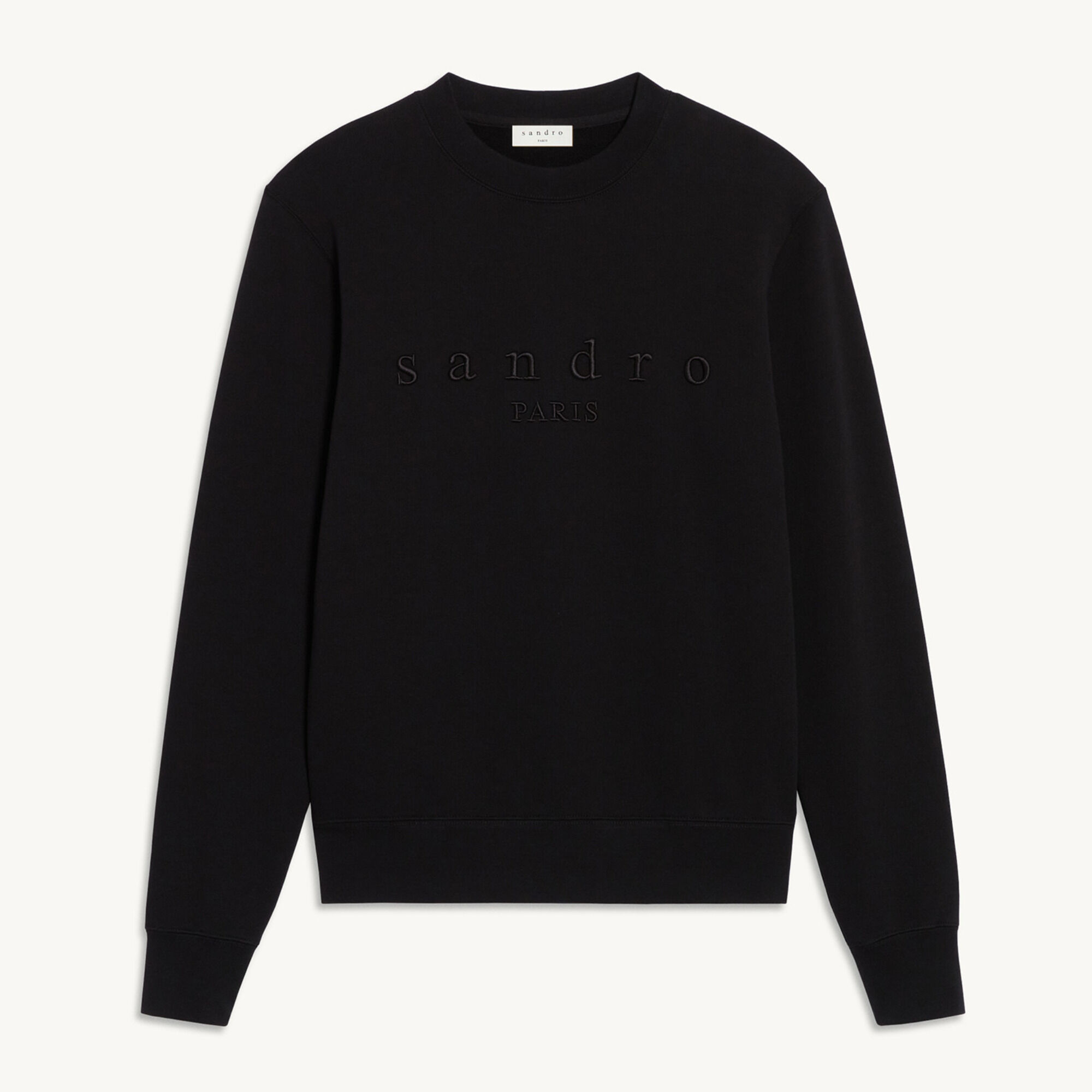 Sweat Sandro Homme - Coton Noir - Taille S - Occasion Très Bon état