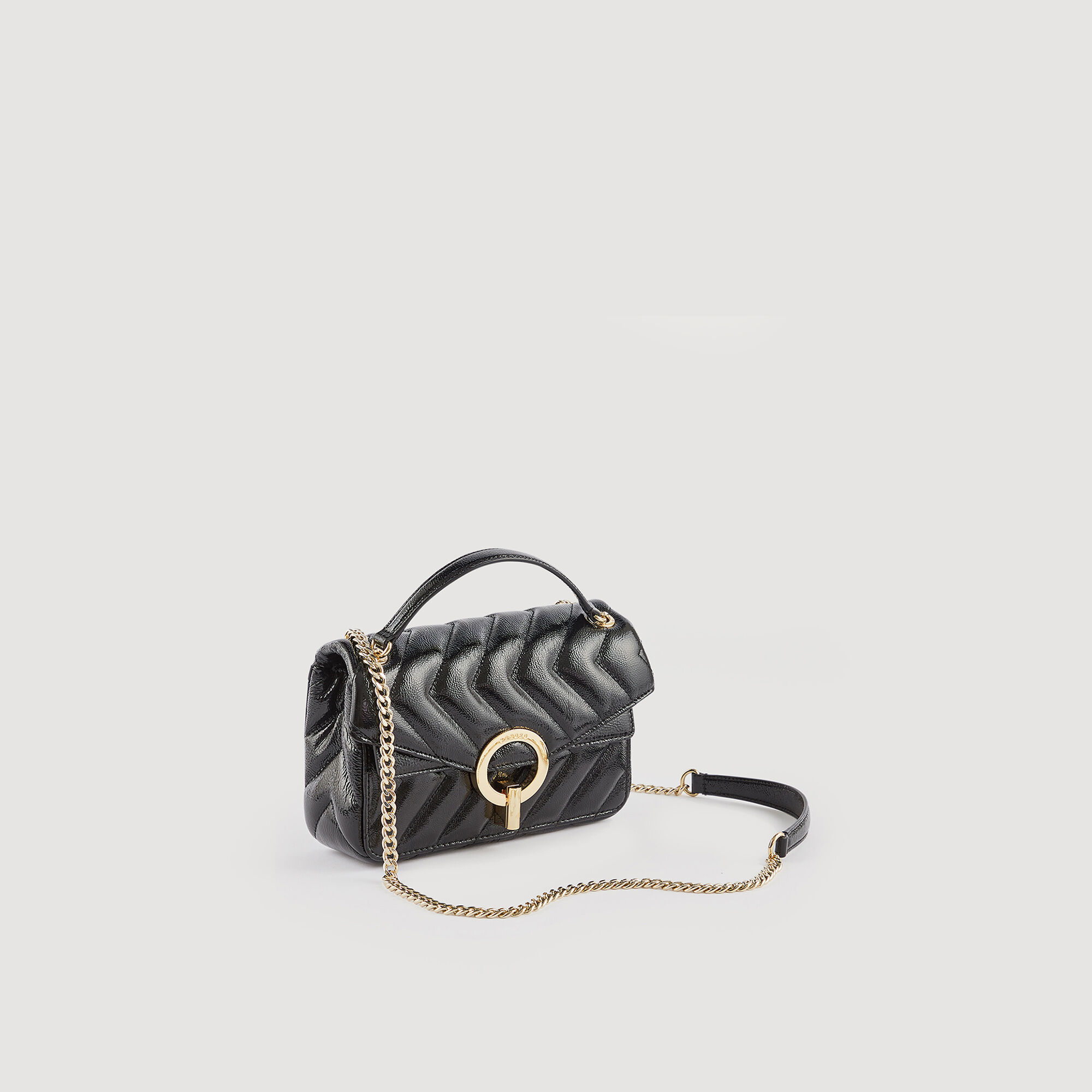 Petit sac Yza en cuir vernis