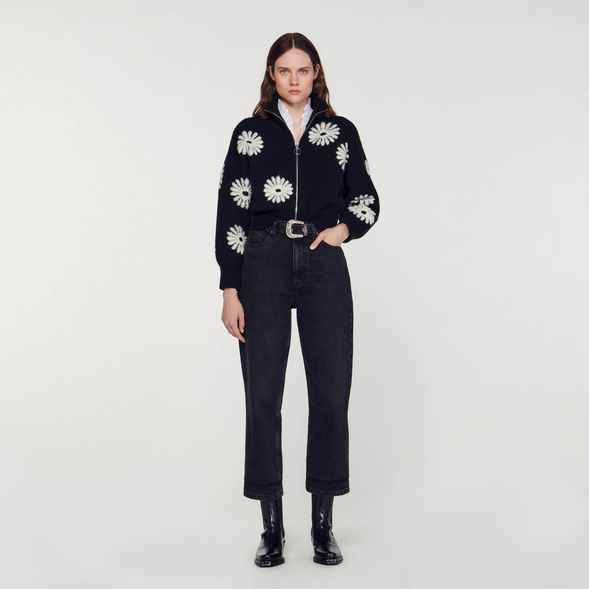 Pull sandro fleur outlet