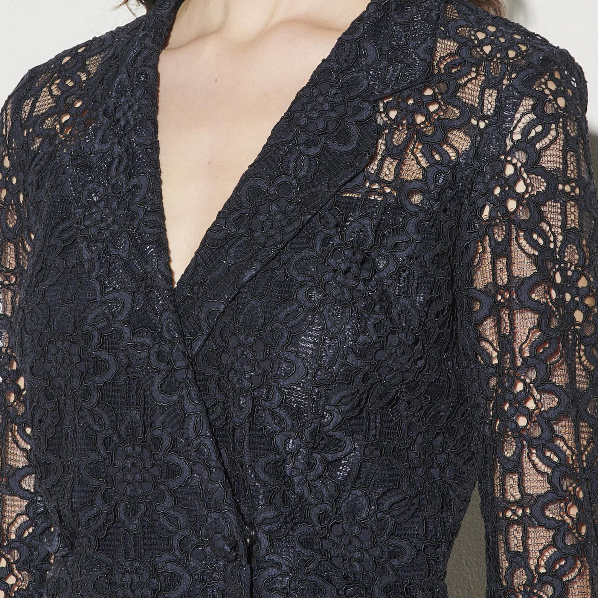 Robe manteau en dentelle SFPRO00665 Marine - Robes ...