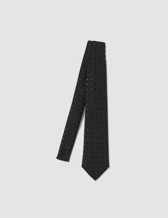 Cravate strass SFABO00793 Noir - Tous les accessoires