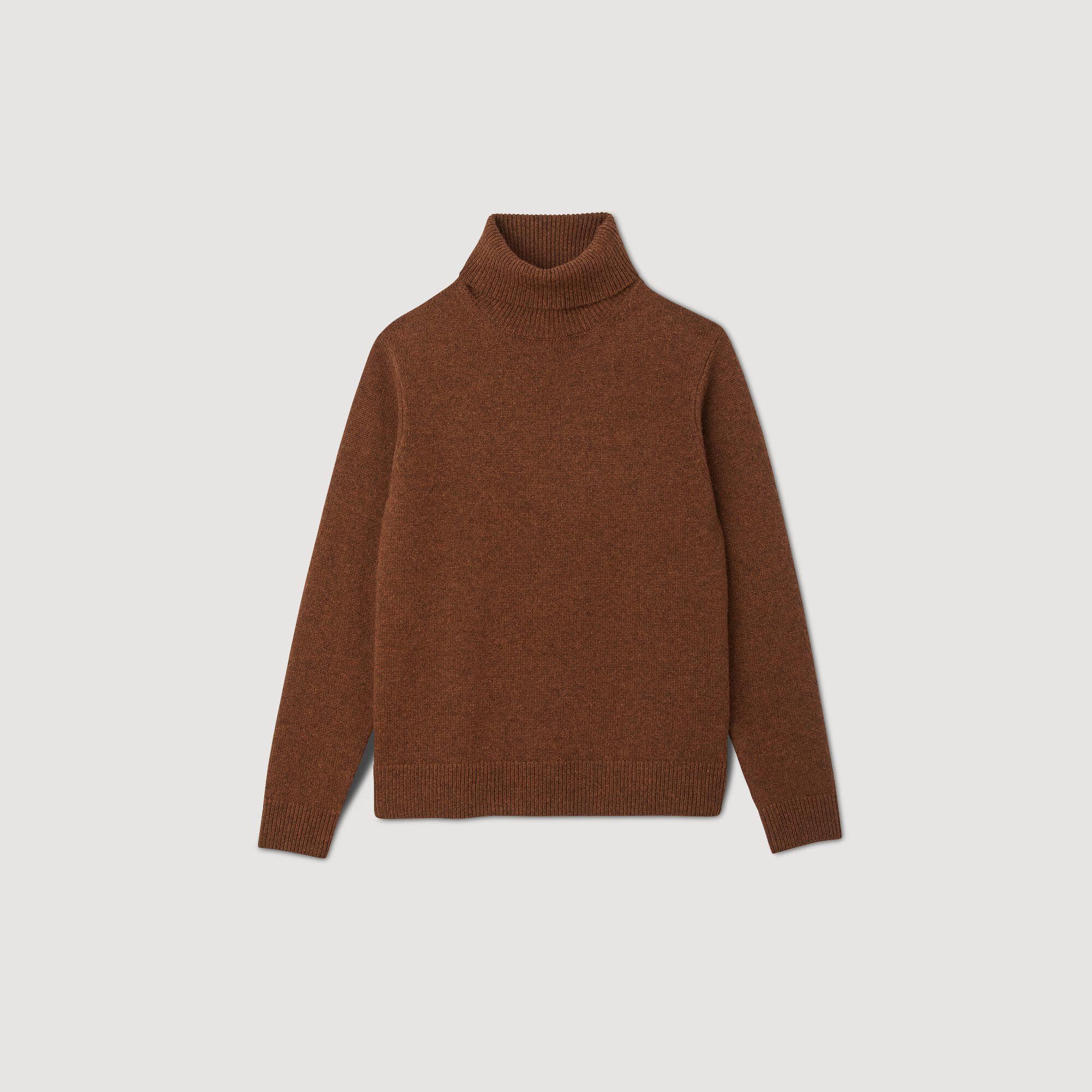 Pull cachemire marron femme sales