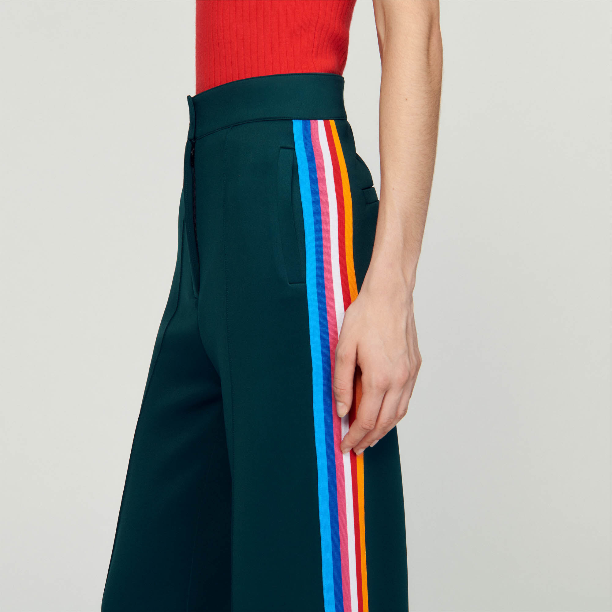 Pantalon avec bande latérale outlet