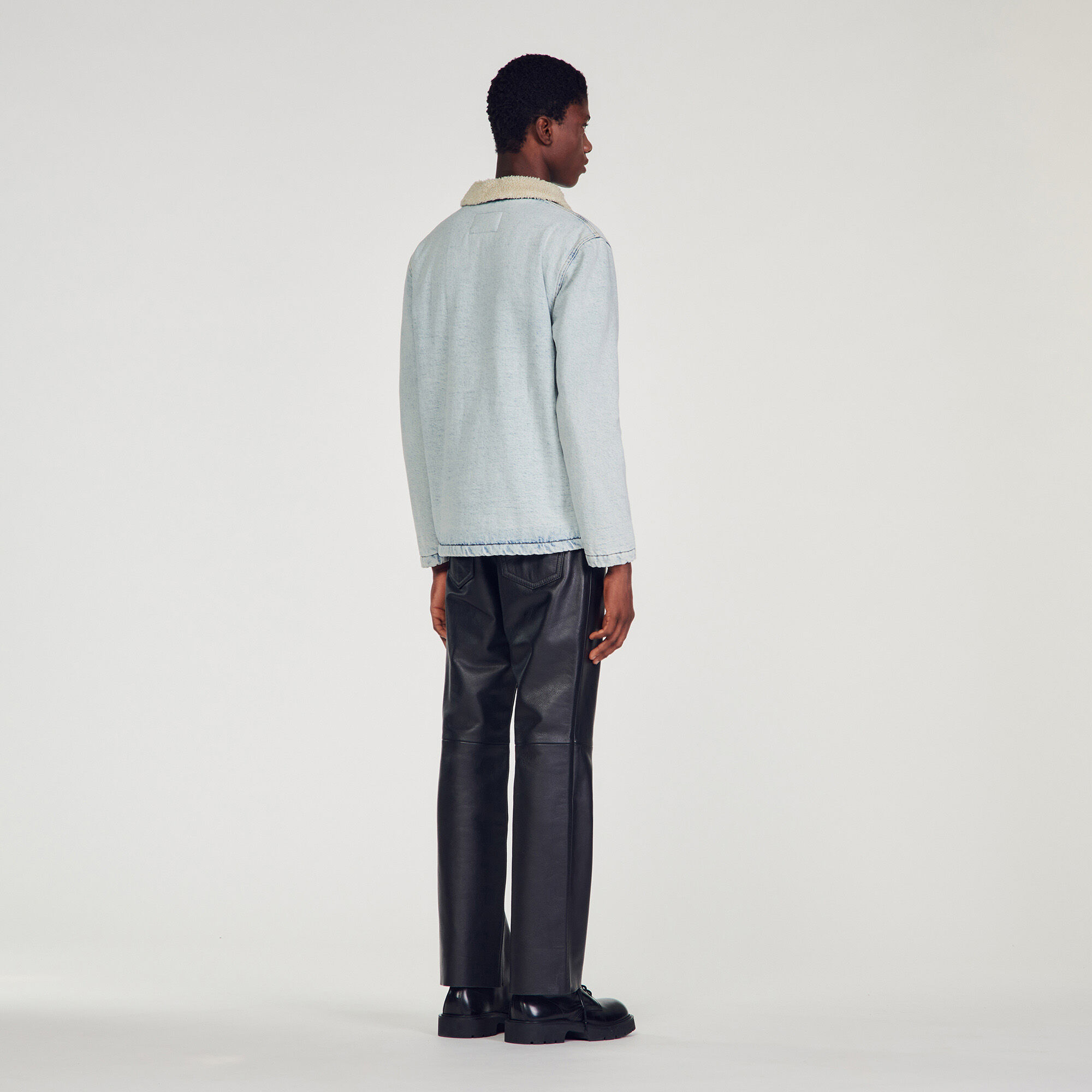 Veste jean hotsell sandro homme
