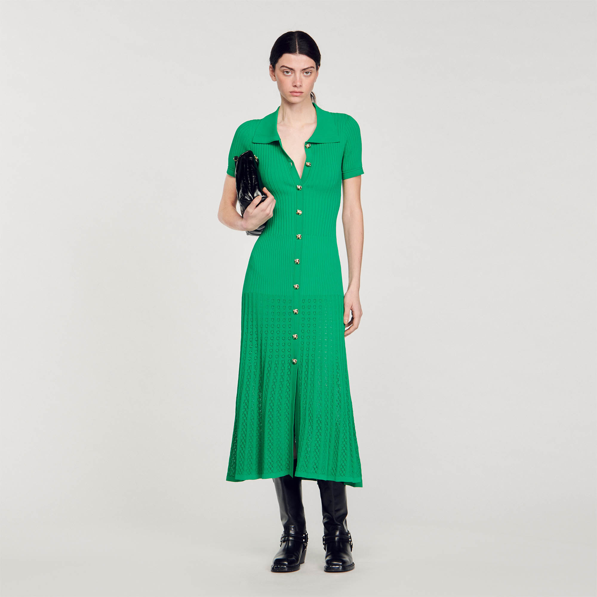 Robe sandro clearance rose poudré