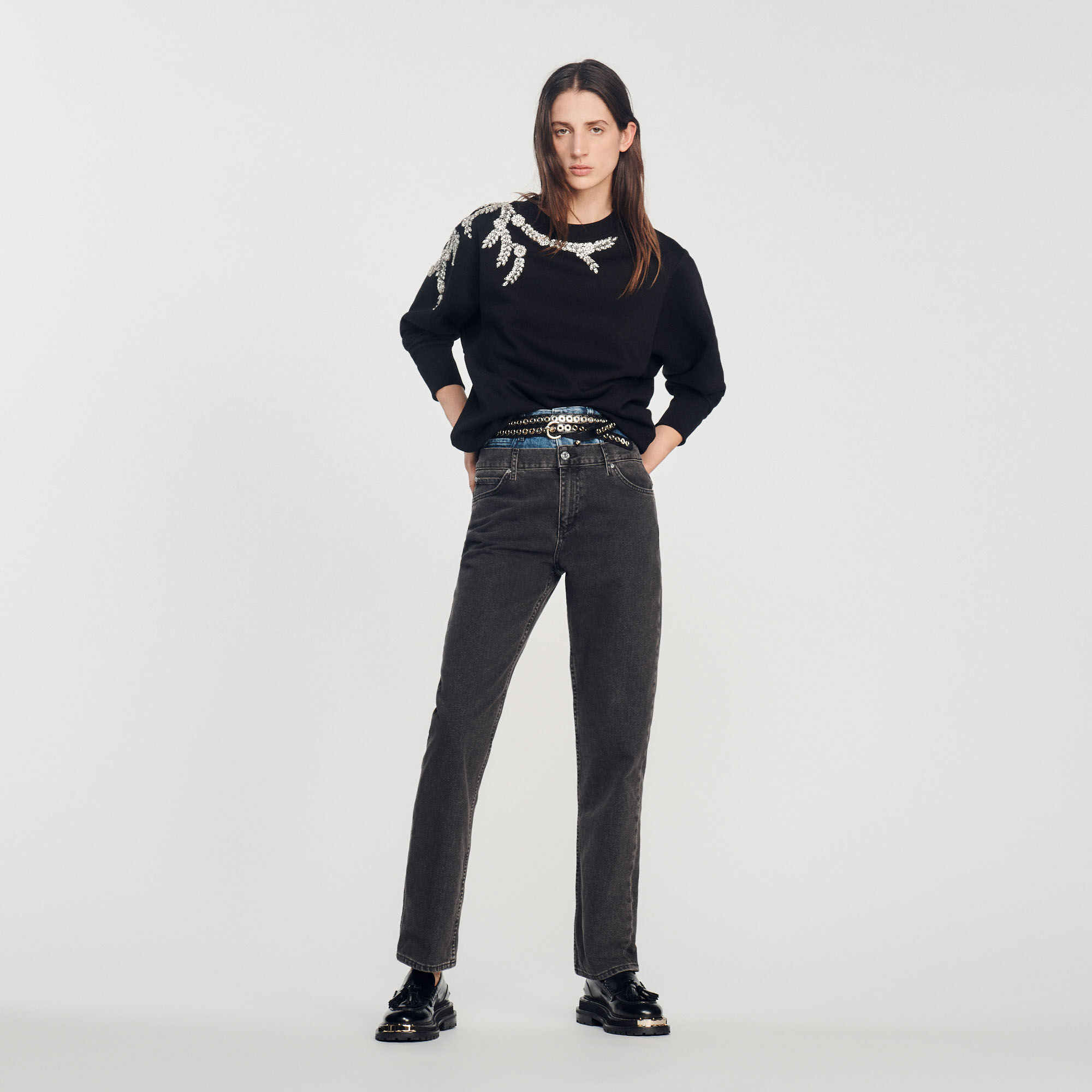 Pull sandro noir discount