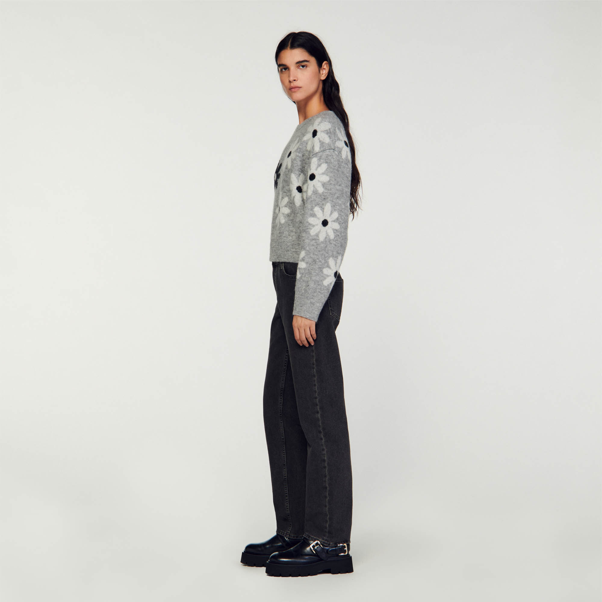 Pull fleur sandro outlet