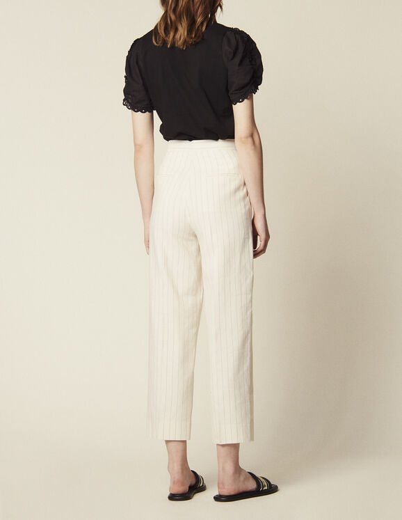 Pantalon De Tailleur Au Fit Large : Toute la sélection couleur blanc