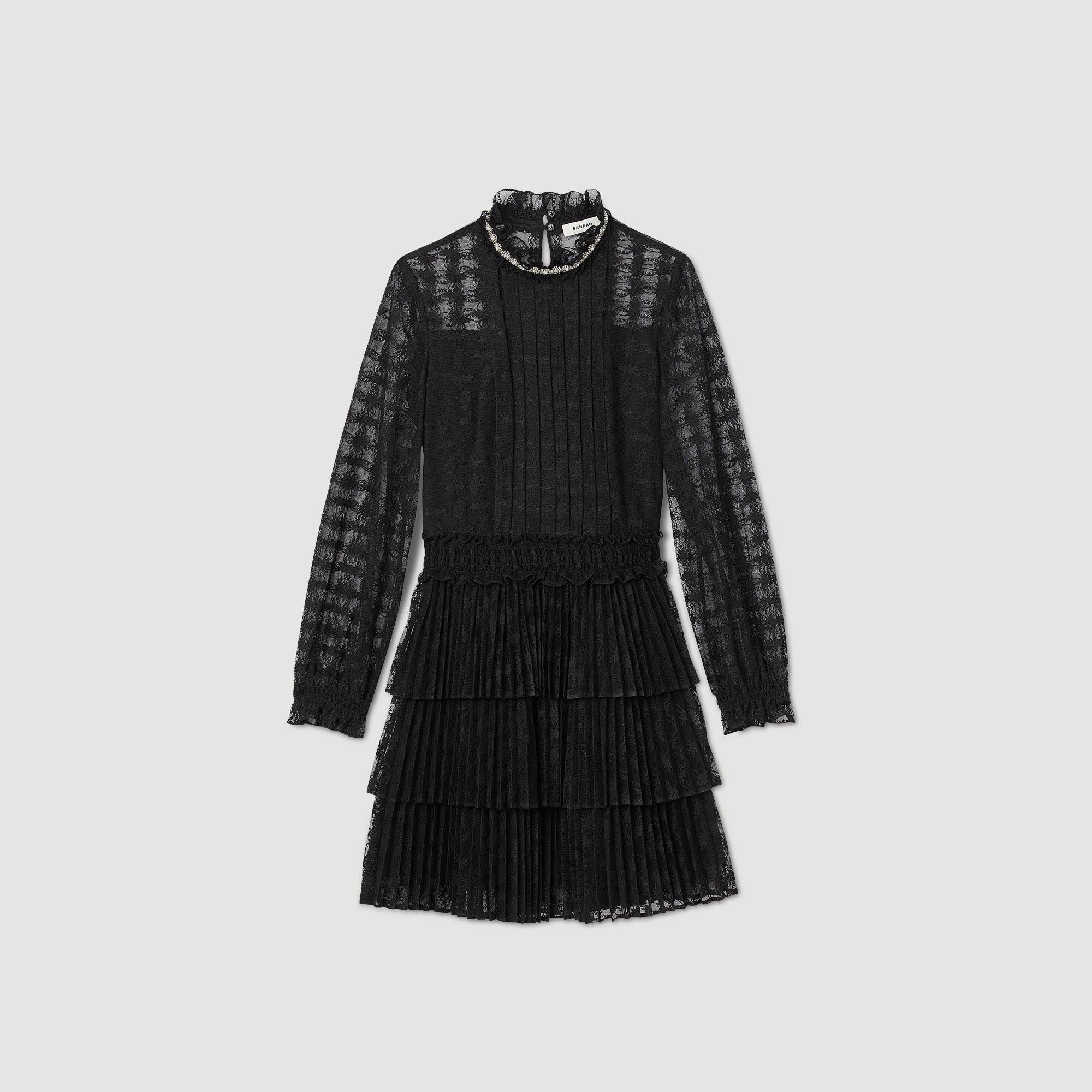 Robe sandro blanche discount dentelle