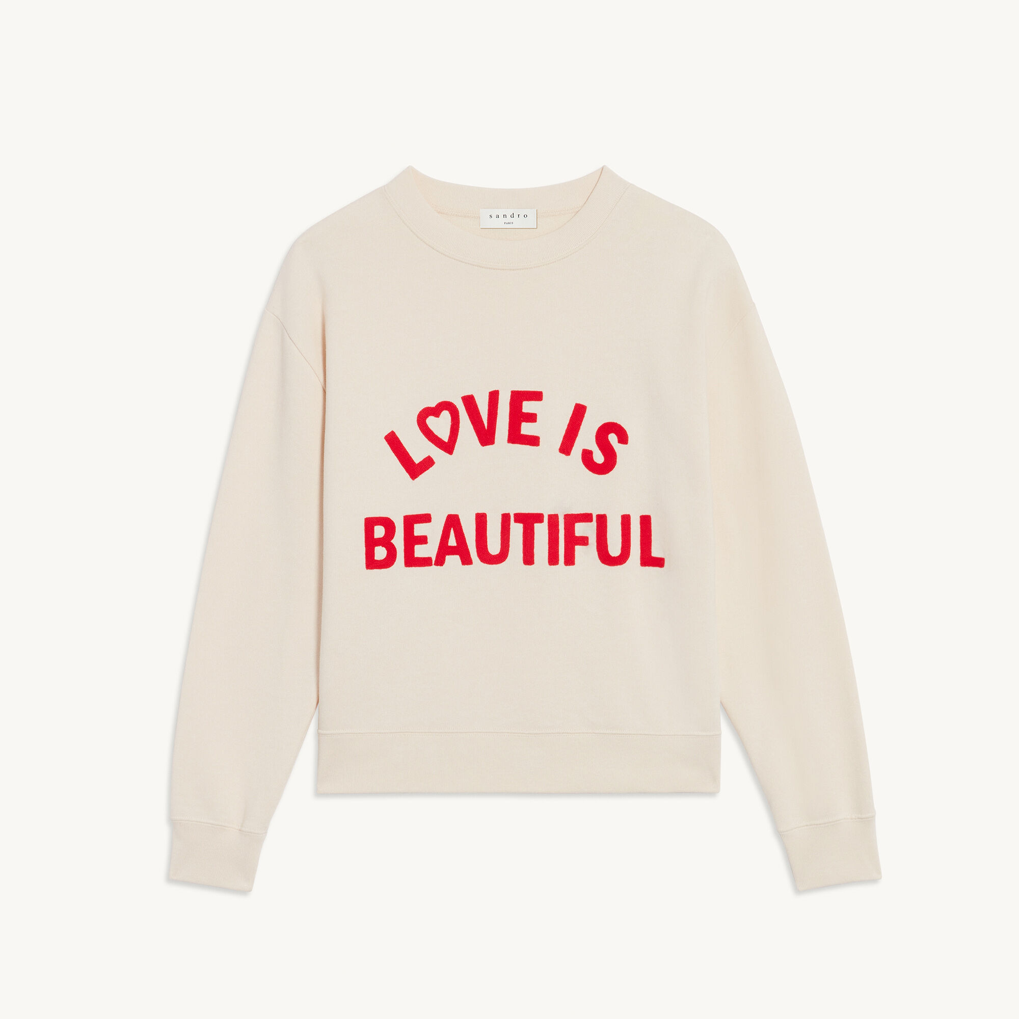 Sweatshirt au motif placé contrasté SFPSW00326 - Sweats | Sandro Paris