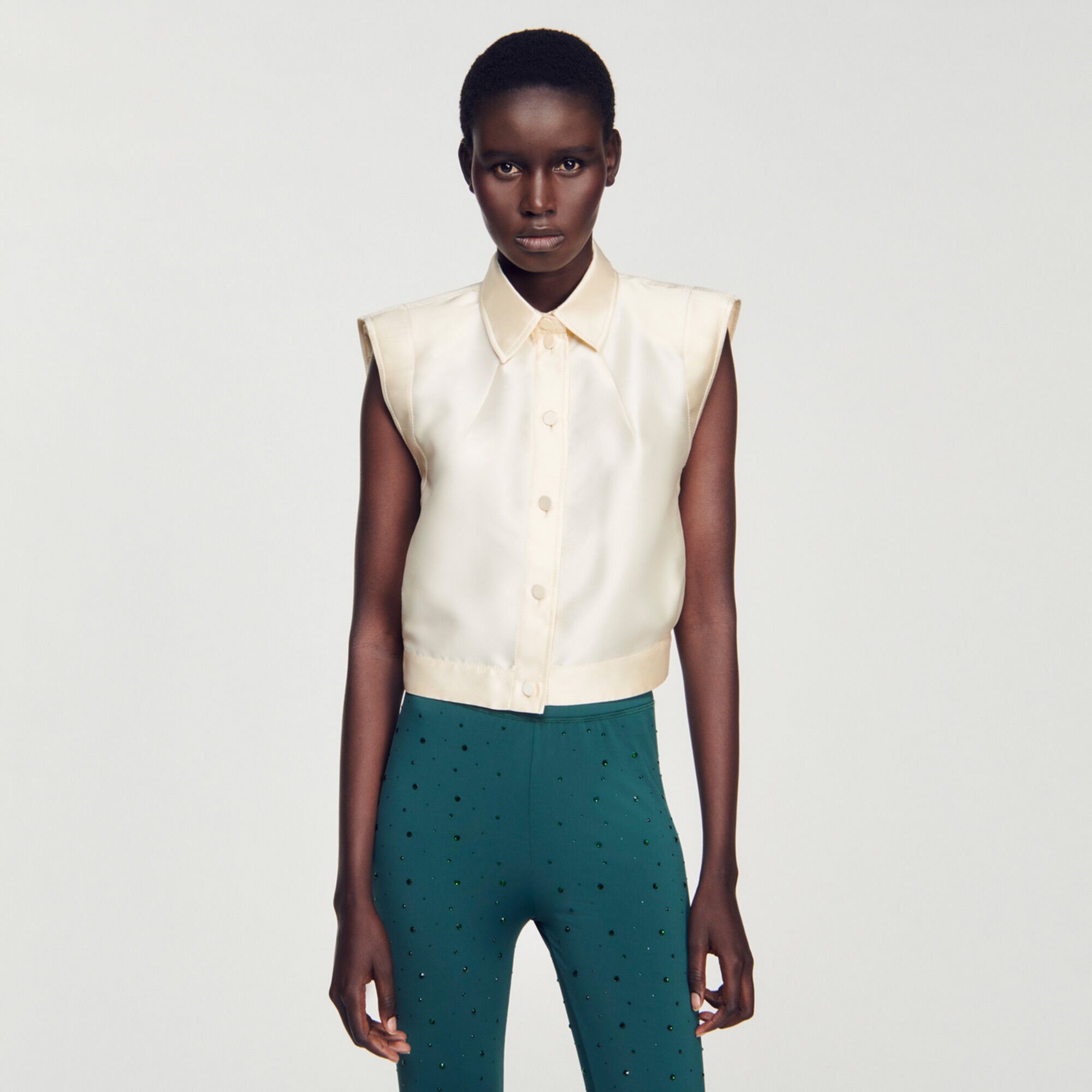 Chemise manche courte sale sandro