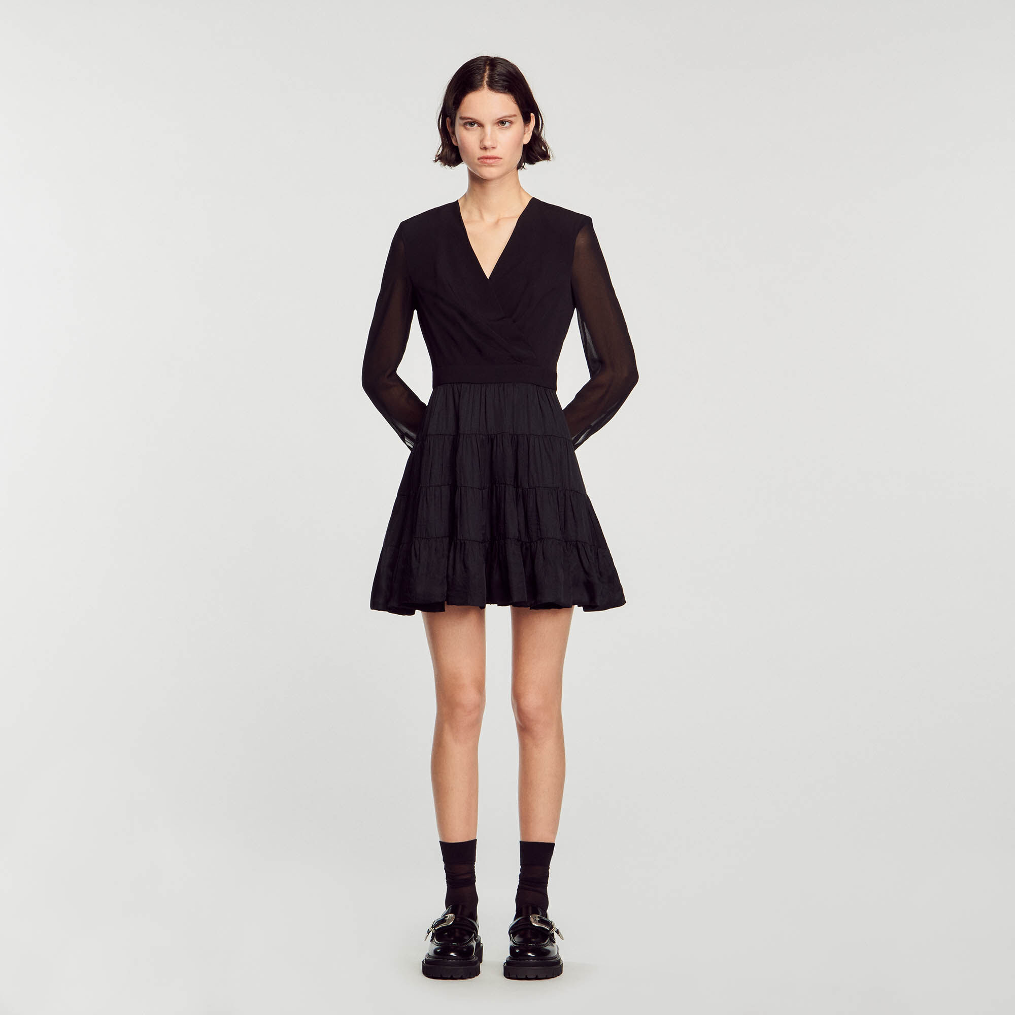 Robe deals fluide courte