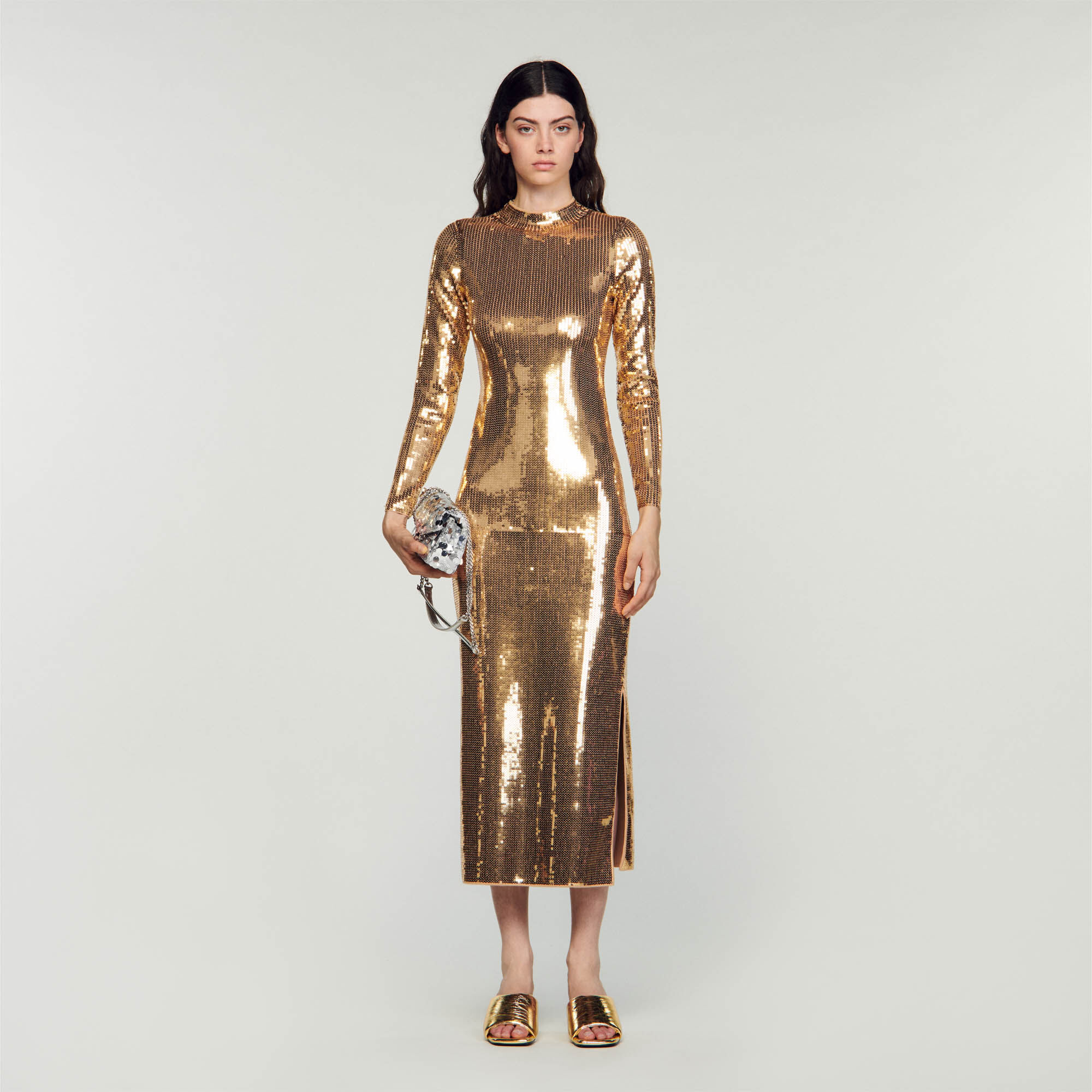 Robe sequins store femme