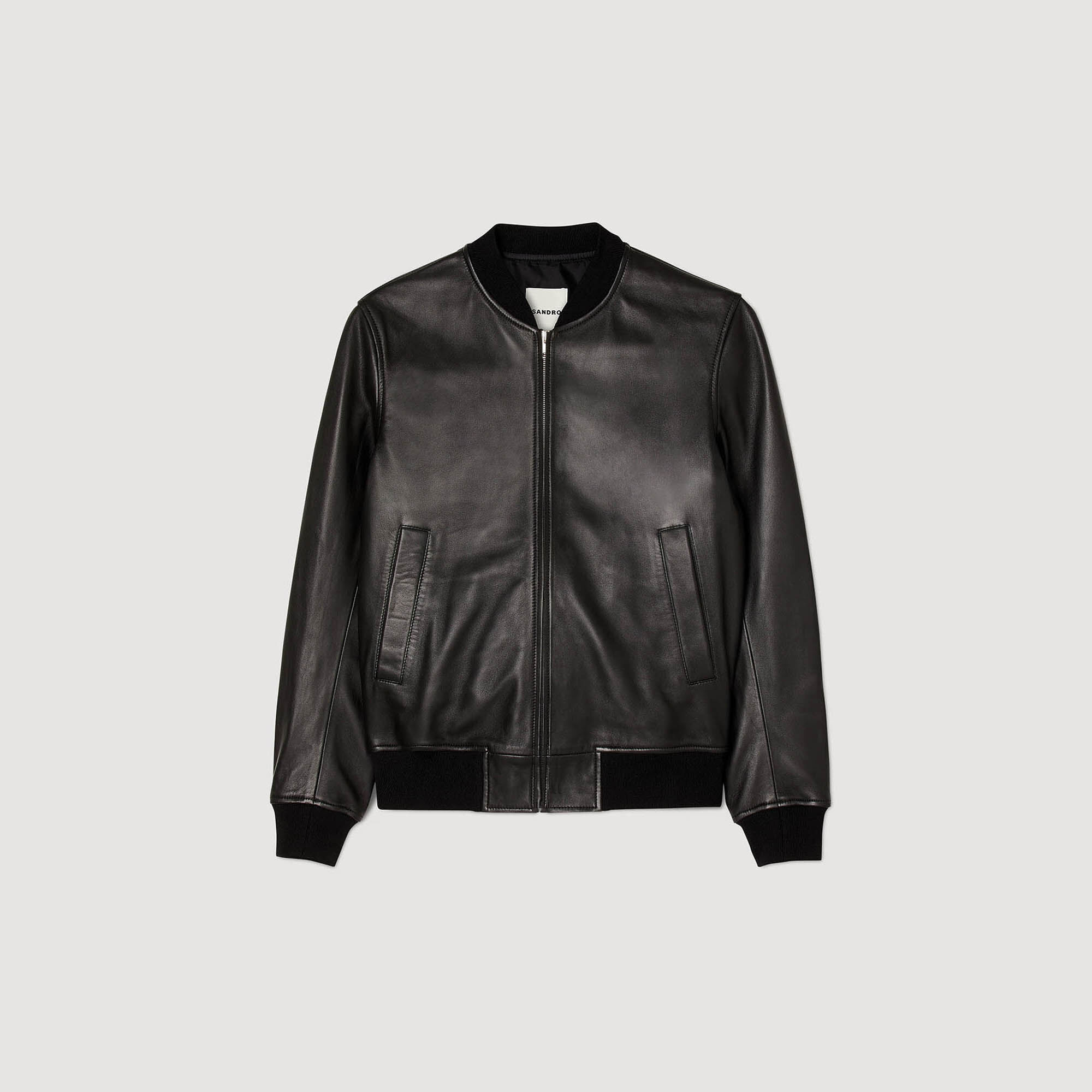 Blouson en cuir SHPBL00899 Manteaux Blousons Sandro Paris