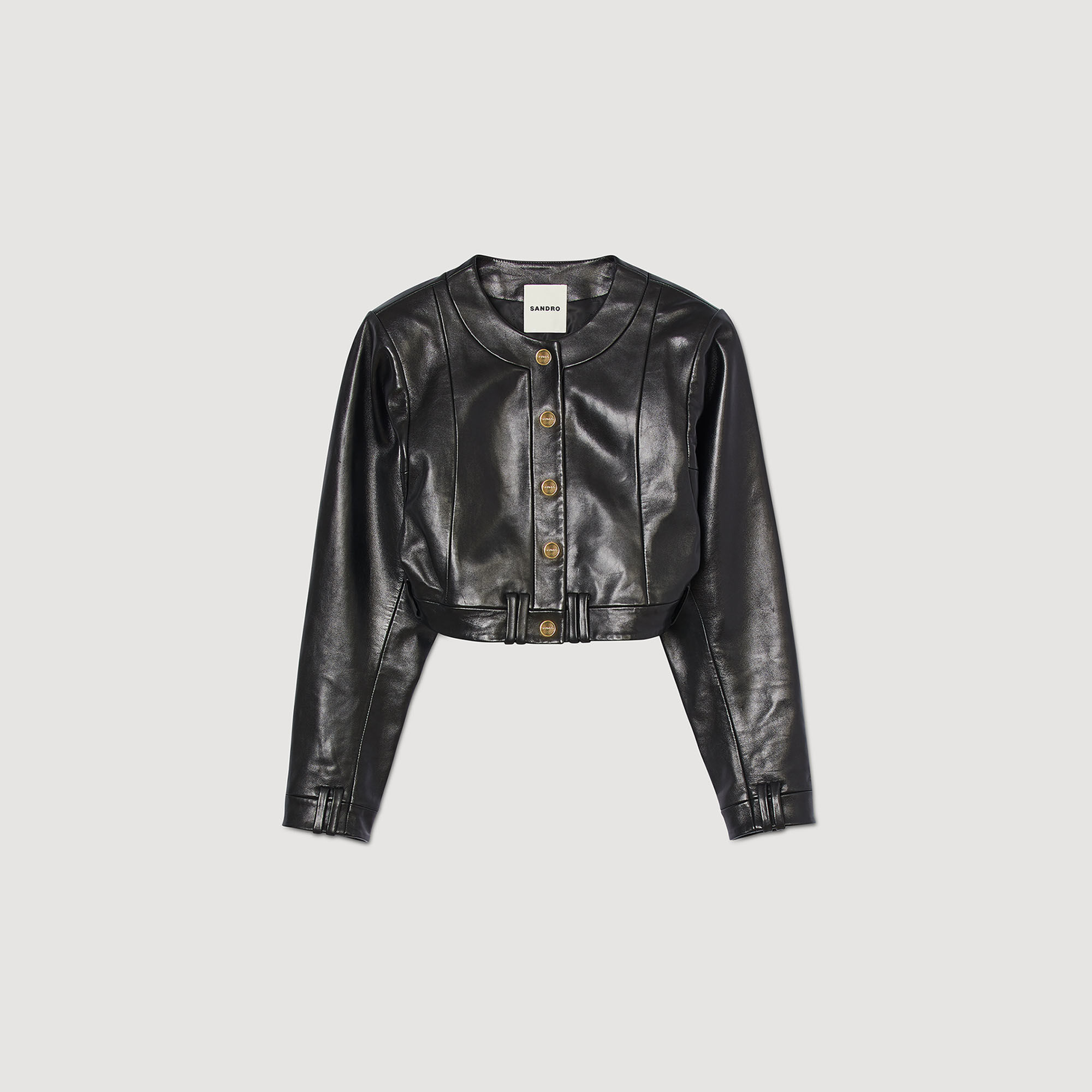 Veste cuir sandro on sale femme