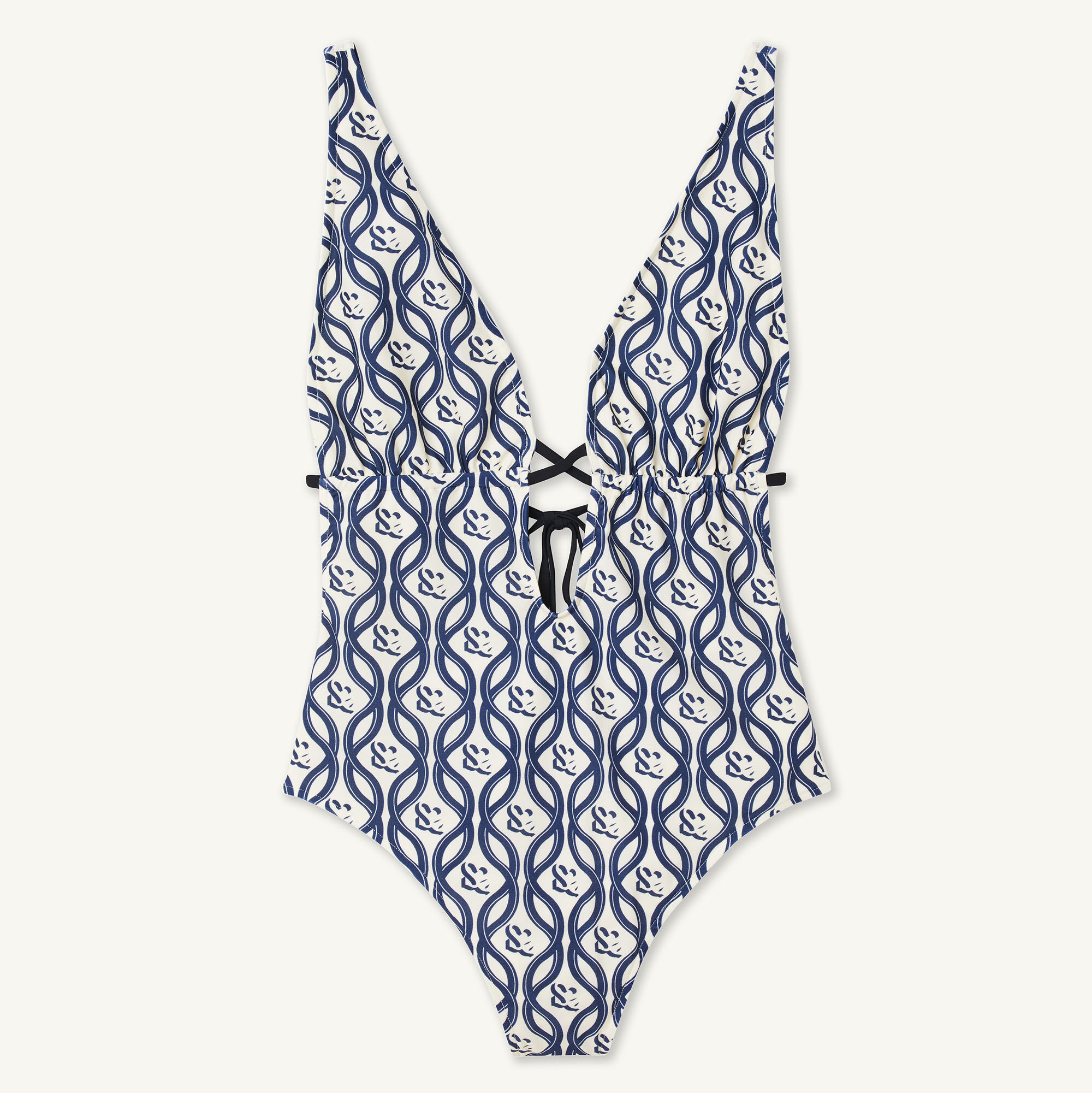 Maillot de bain 1 pi ce SFPTS01067 Beige Bleu Toute la