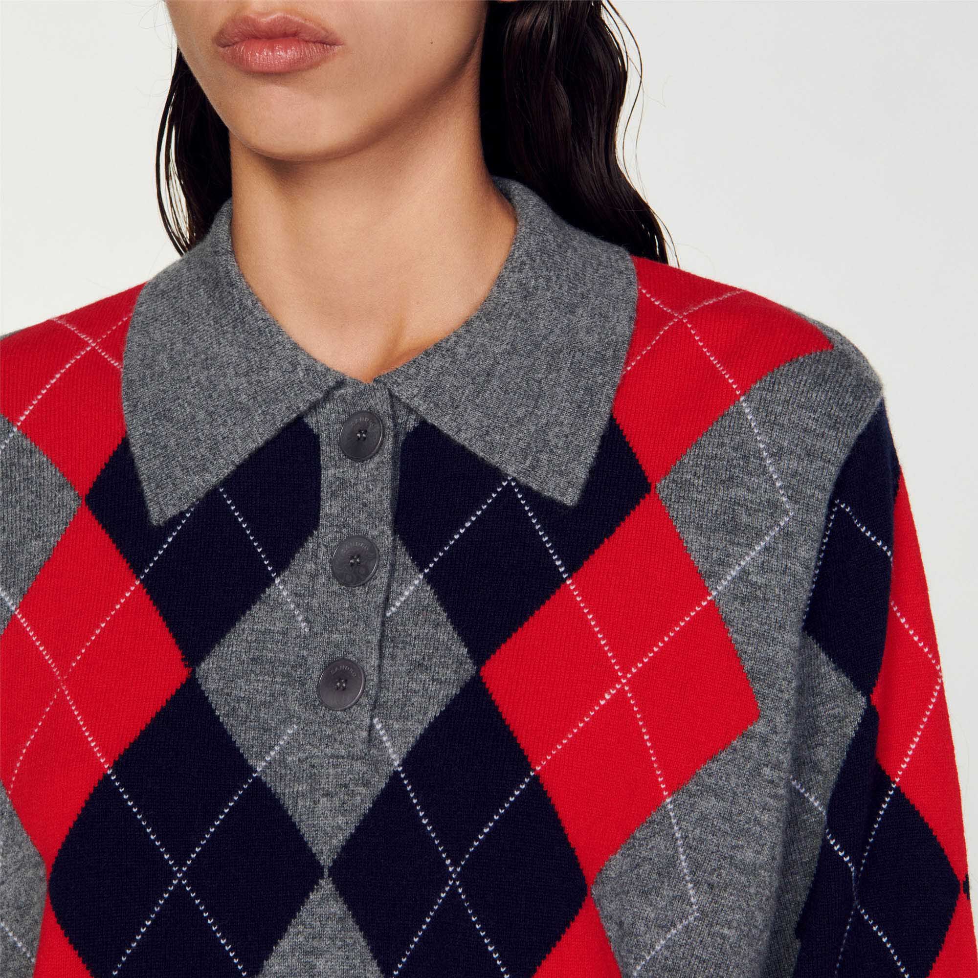 Pull jacquard hotsell losange homme