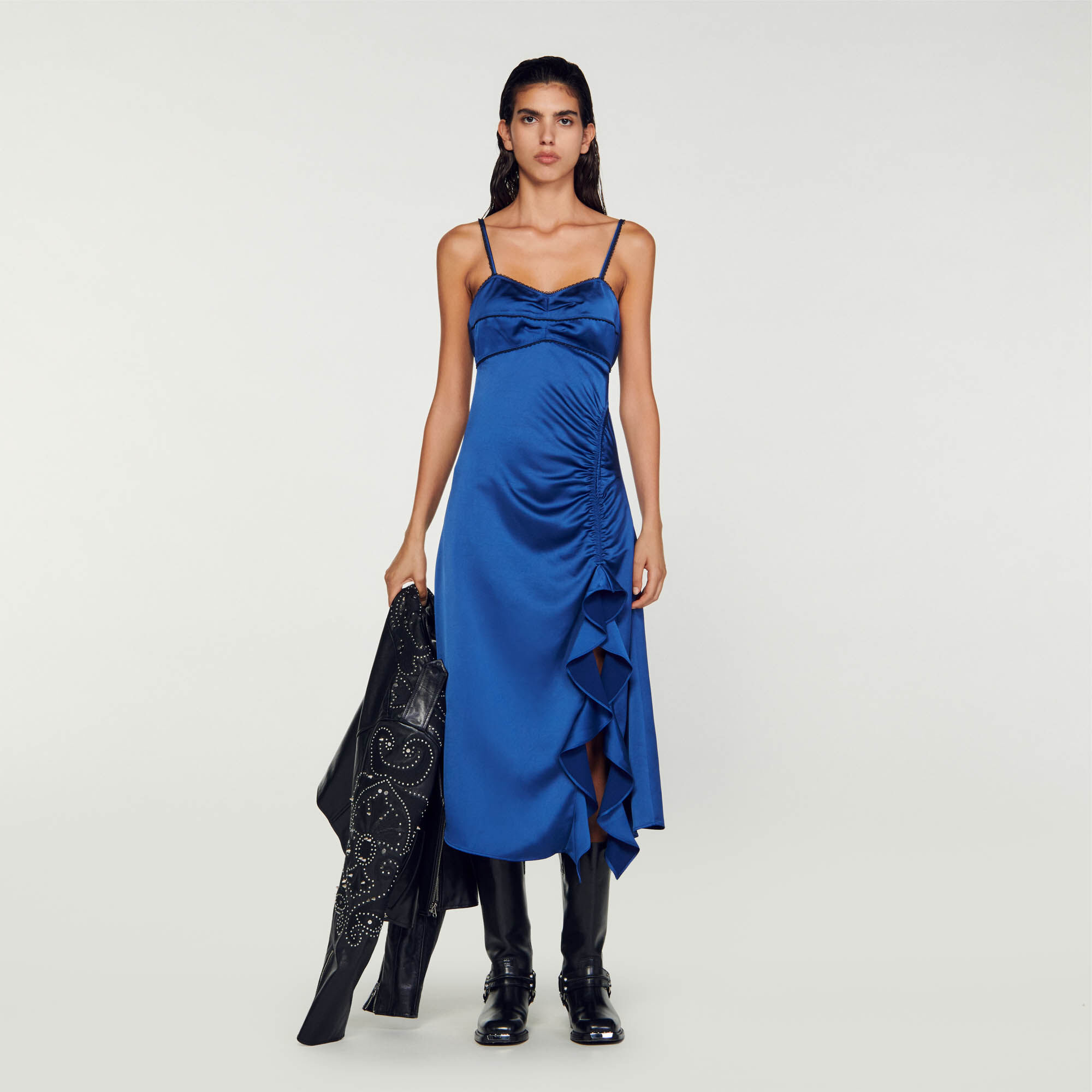 Sandro robe bleu marine top