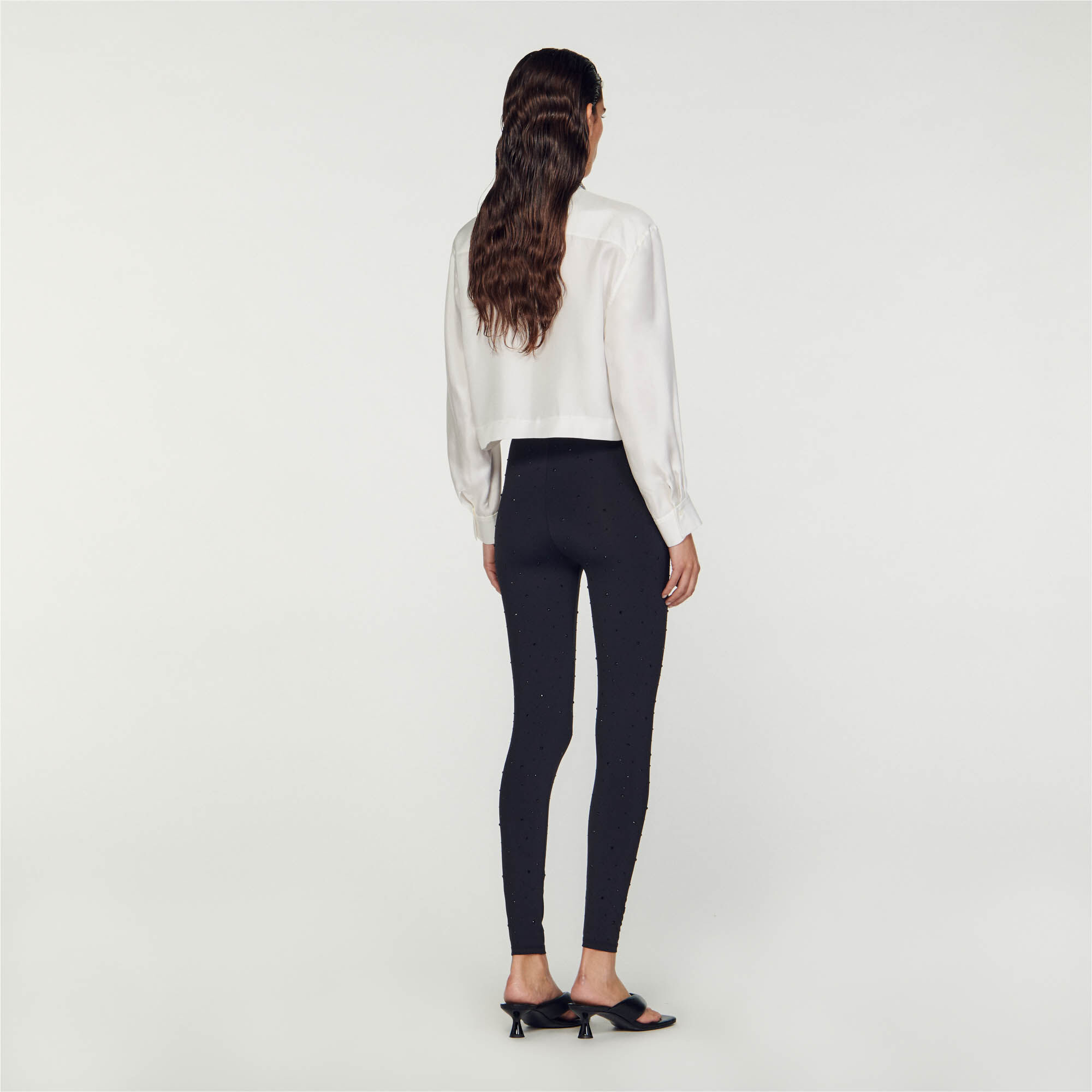 Legging strass femme discount